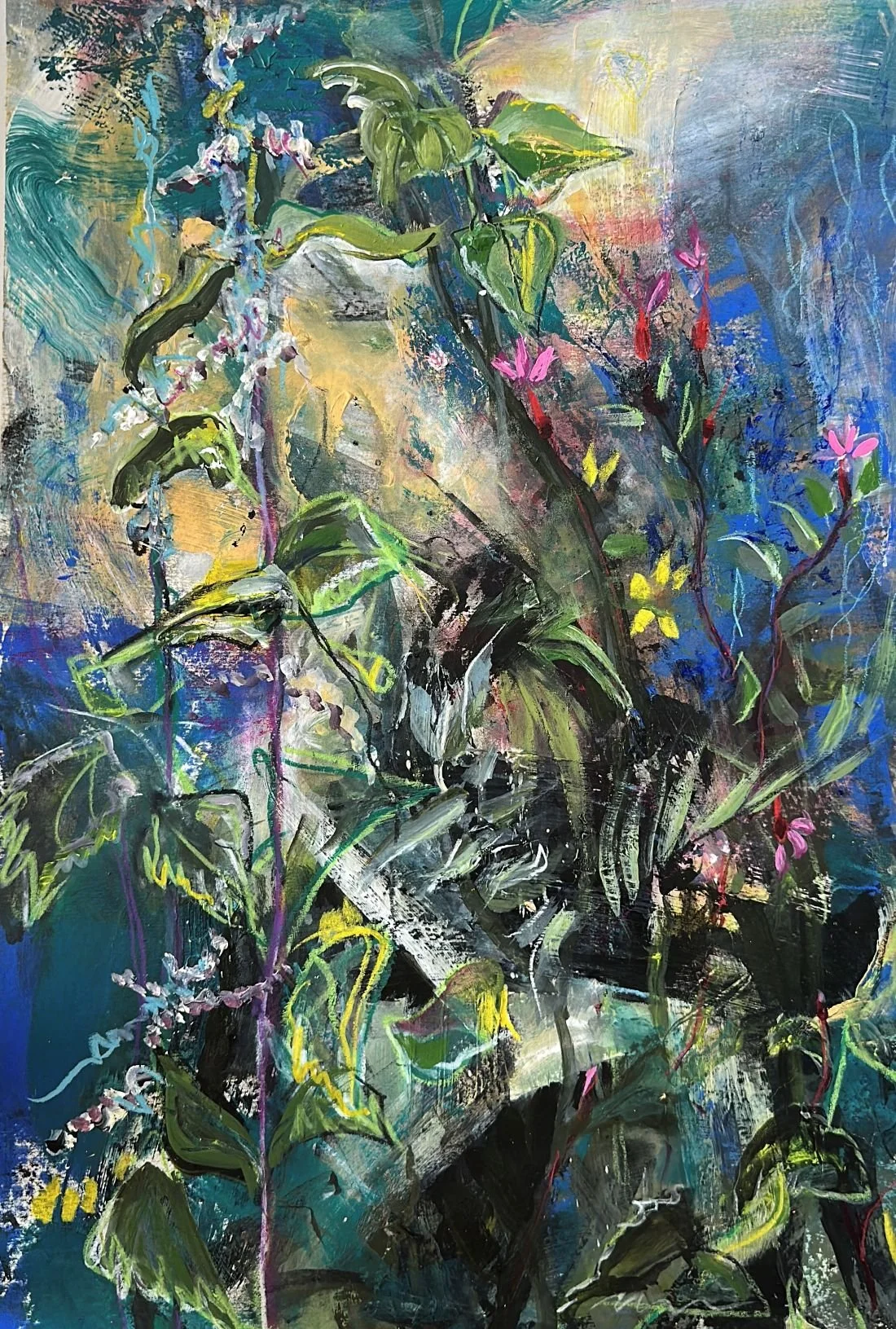 It just makes me happy. .An original painting by artist Catherine Burbridge