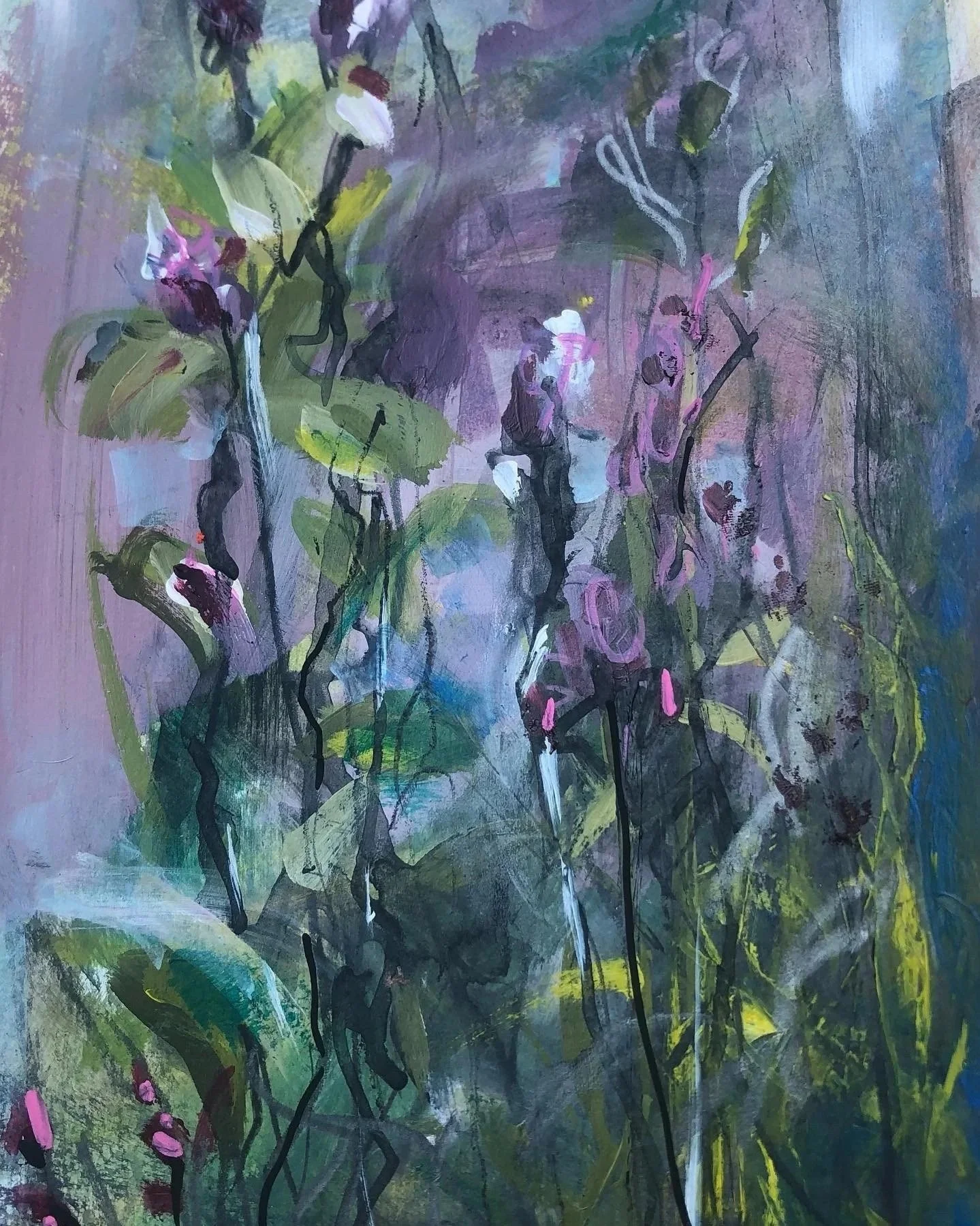 She always loved purple. An original painting by artist Catherine Burbridge