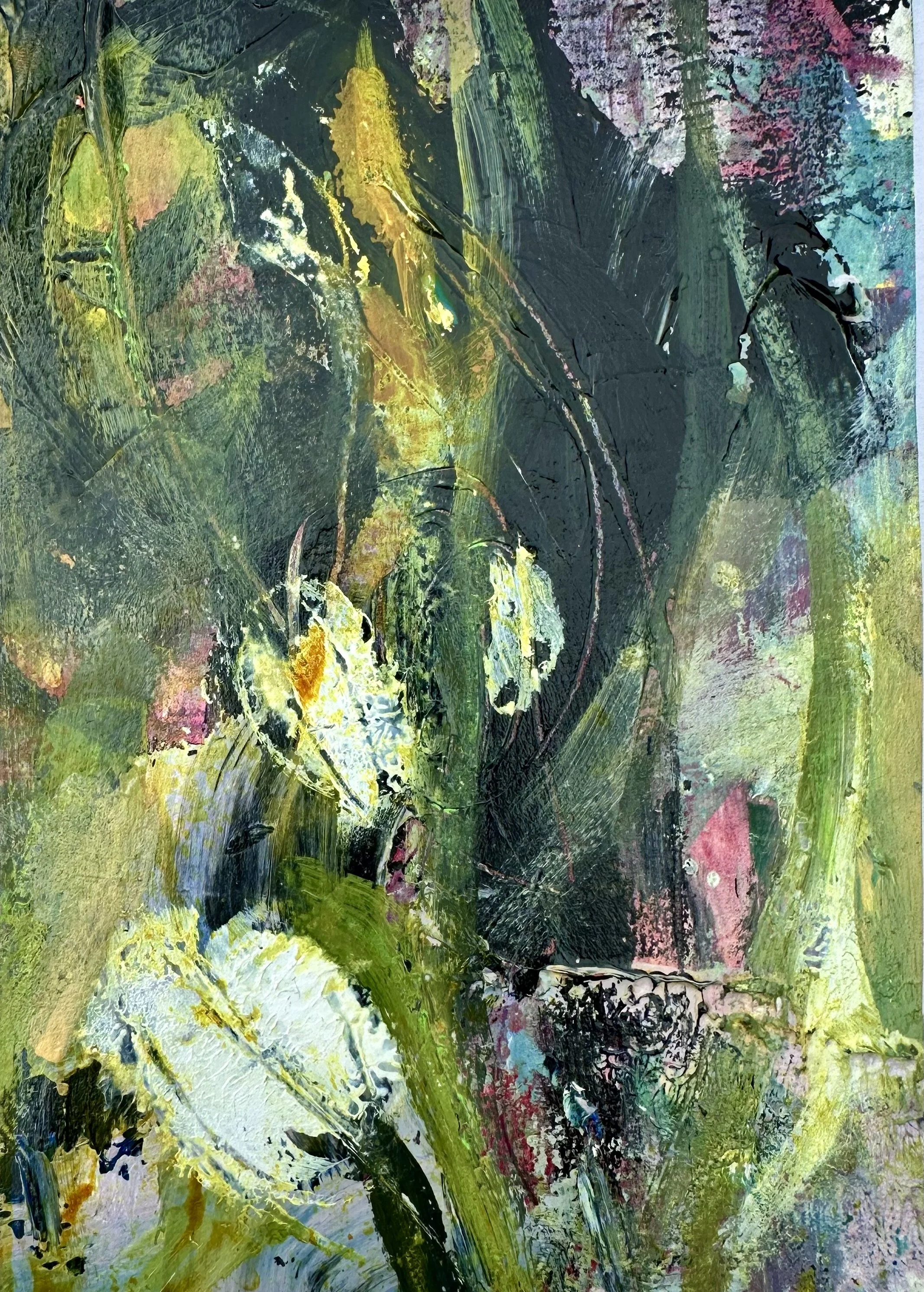 A study of Spring. An original painting by artist Catherine Burbridge