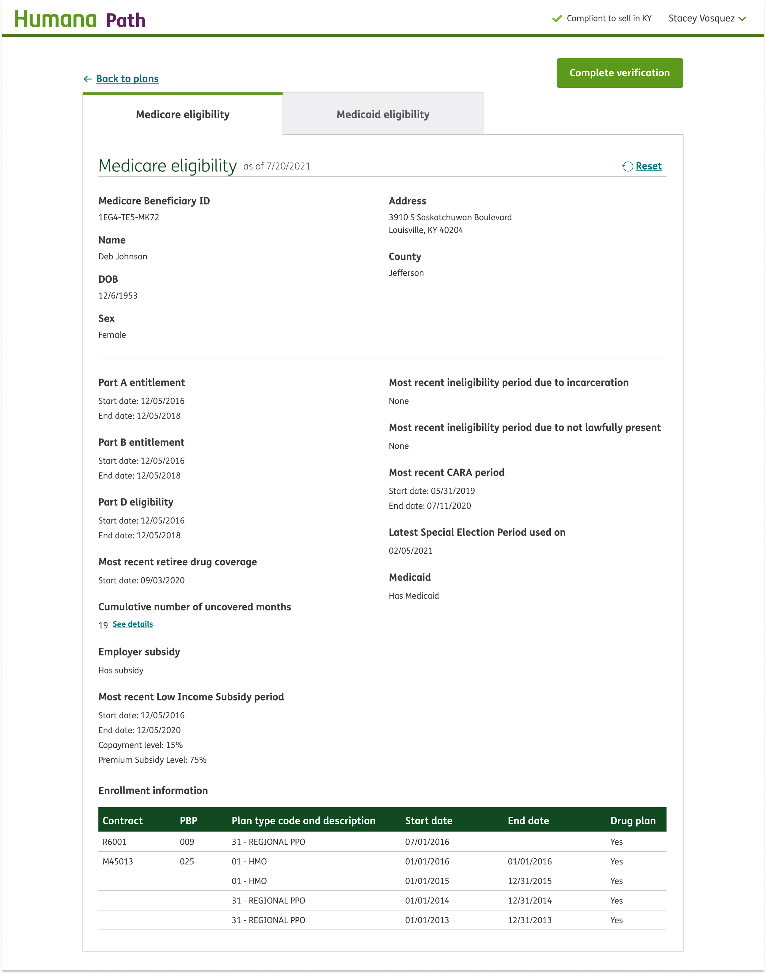 Verify medicare - results displayed Nucleus.png