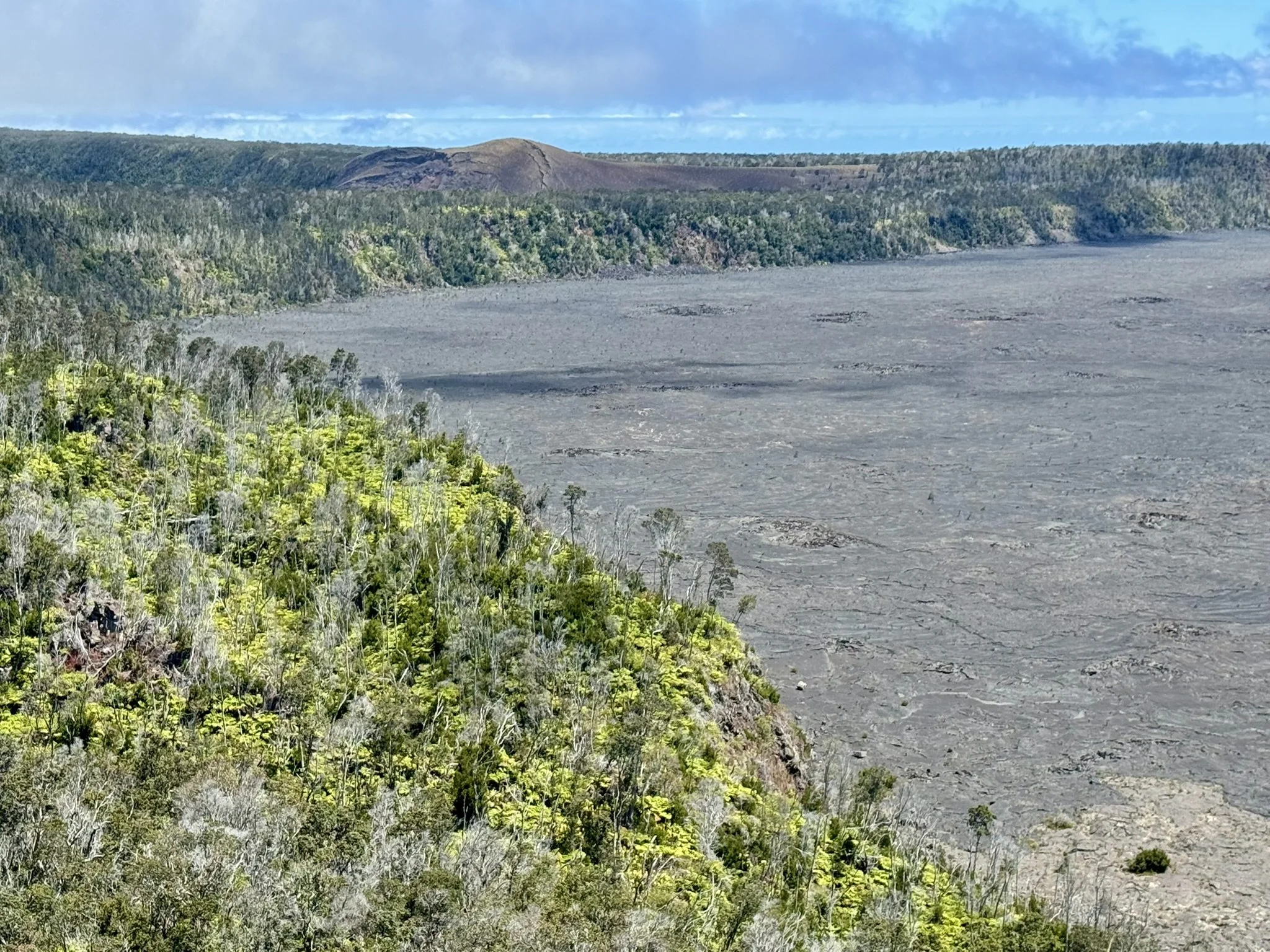 Crater Rim Trail overlooking Kilauea