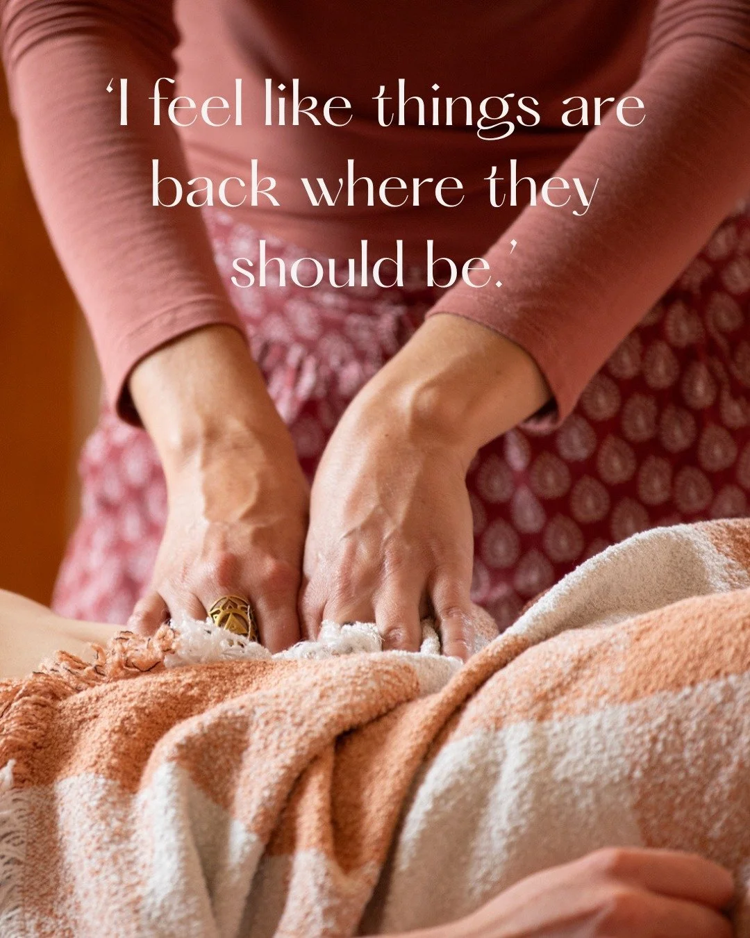 When a woman stands up after 2 hours of Postnatal Bodywork, they have a wiggle, stretch, pause and then I often hear this:
"I feel like things are back where they should be."

Pregnancy, birth and postpartum have a huge impact on your body.