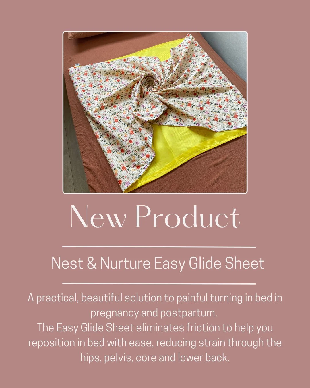 The best pregnancy and postpartum products are created by women who have sought a solution to their own experiences - and the @nest_nd_nurture  Easy Glide Sheet is the perfect example of this!

The Easy Glide Sheet eliminates friction to help you rep