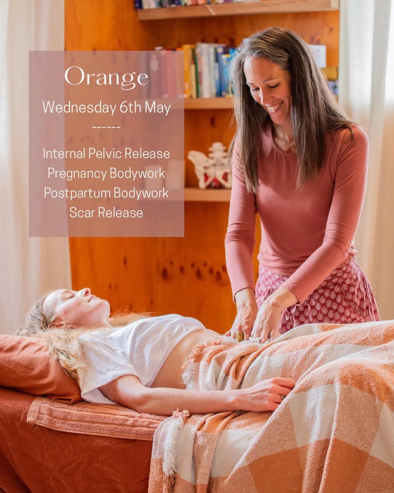 Women of Orange and surrounds, I&rsquo;m delighted to be returning to care for you in May!

You can receive care as:
- Internal Pelvic Release Work
- Scar Release Work
- Pregnancy Bodywork
- Postpartum Bodywork

Wednesday 6th May - 1 appointment left