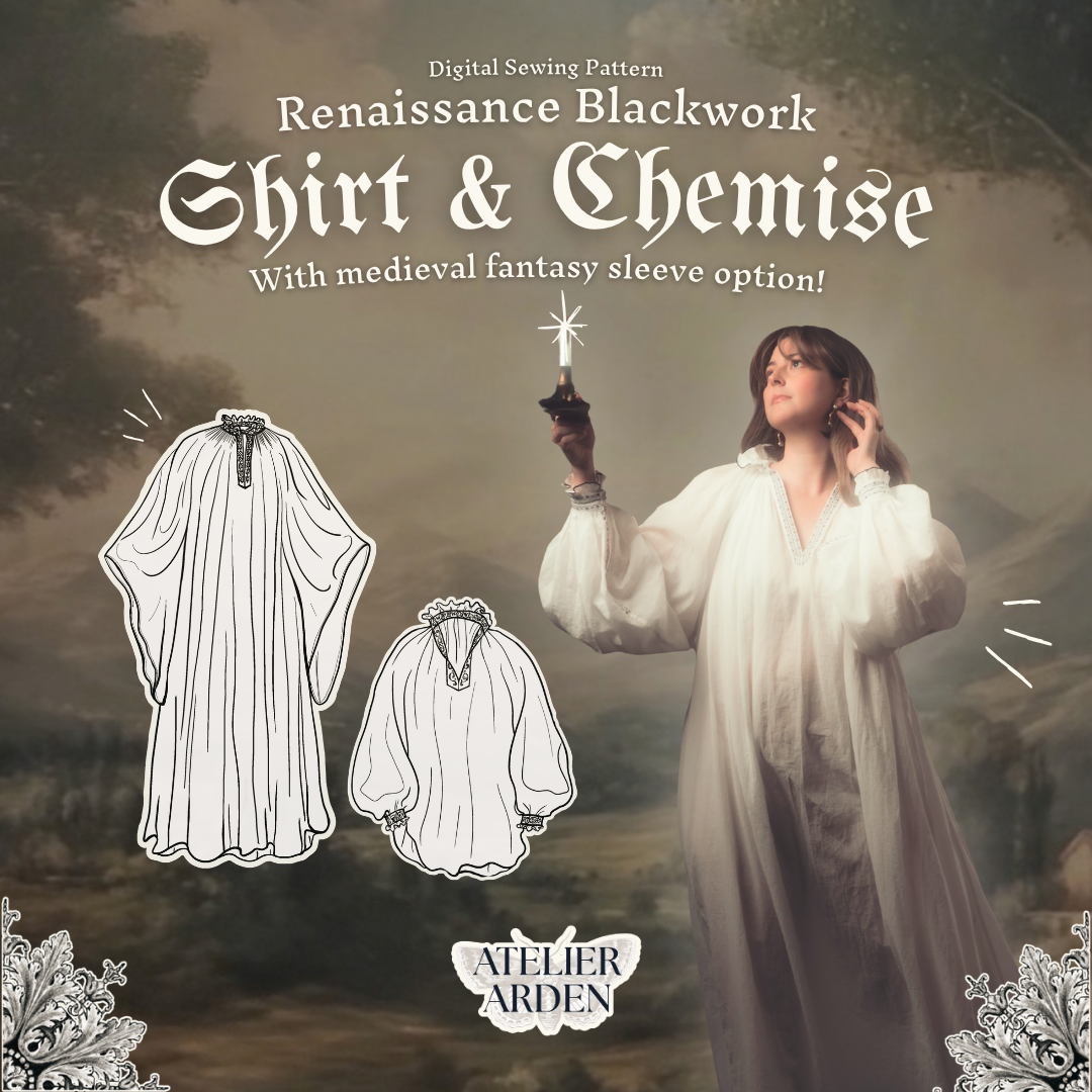 Renaissance Blackwork Shirt & Chemise