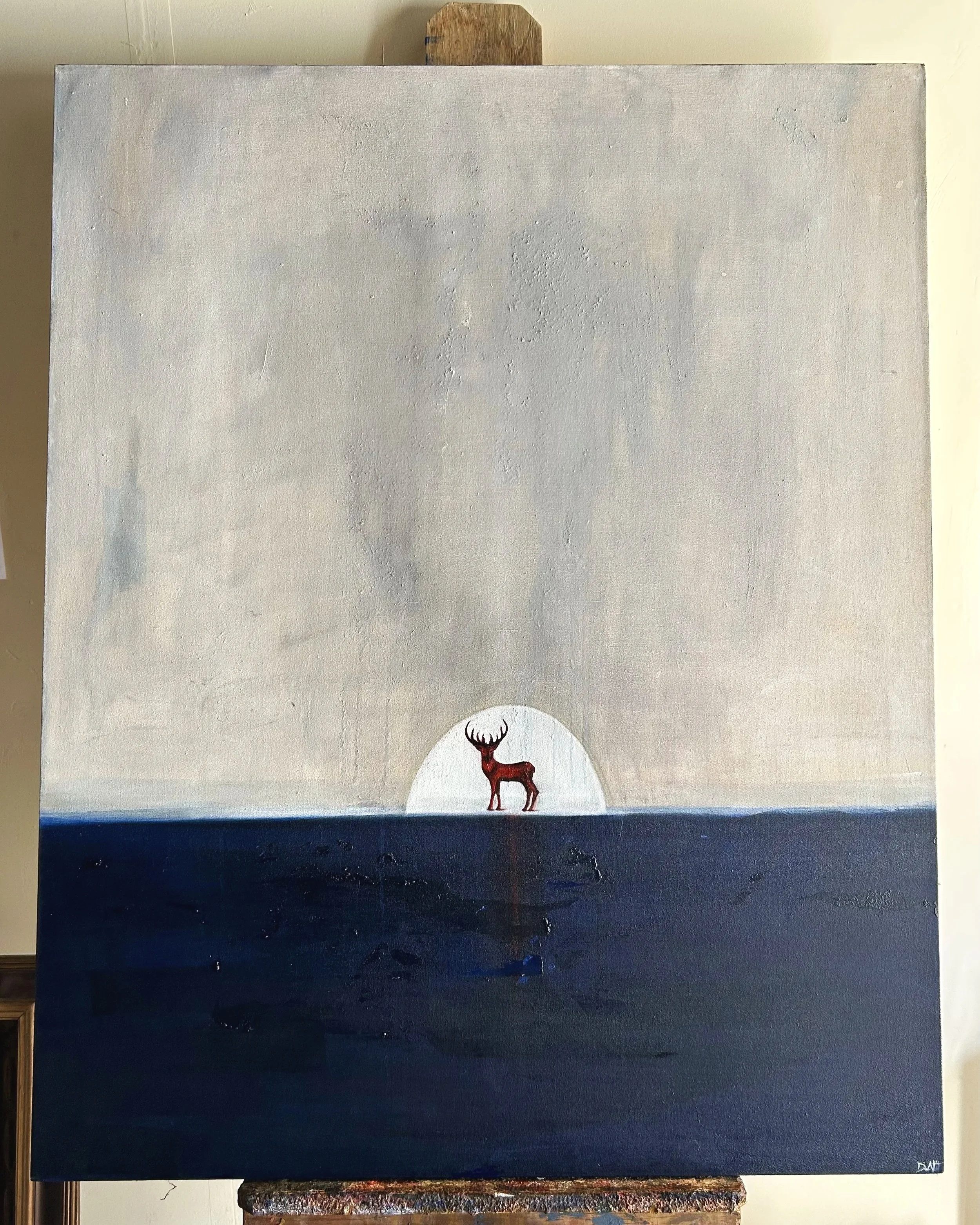 Lone (2026)
Oil, Acrylic & Dirt on Canvas
48'' x 40''