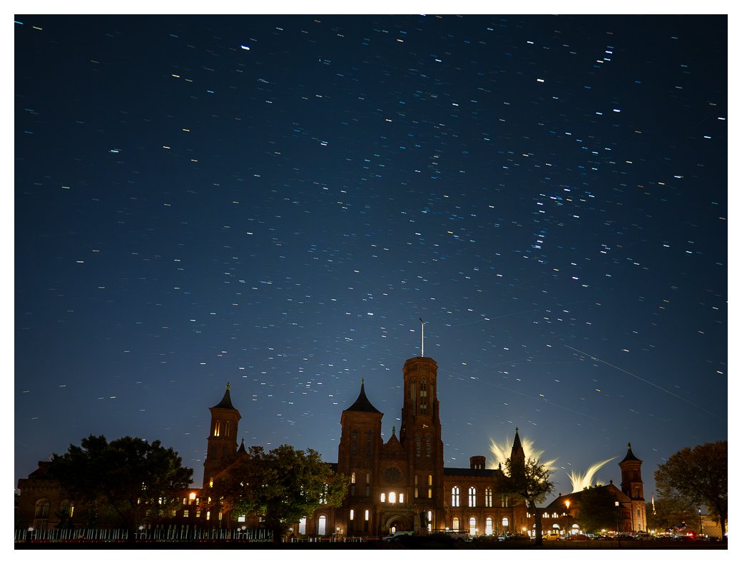 marathon-blog-post-20251021-Orion trails over Smithsonian Castle.jpg