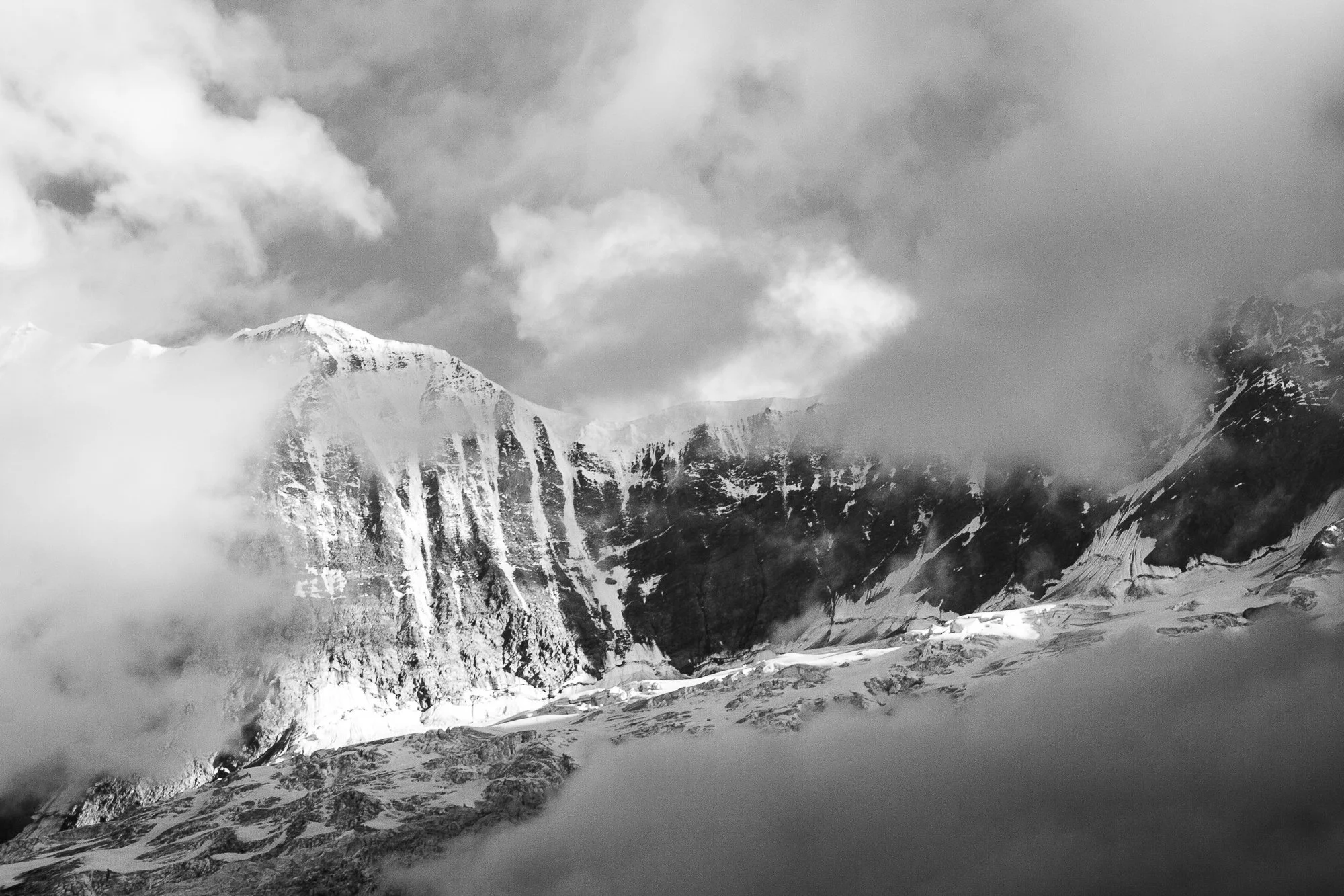 Clouds over Klein Fiescherhorn