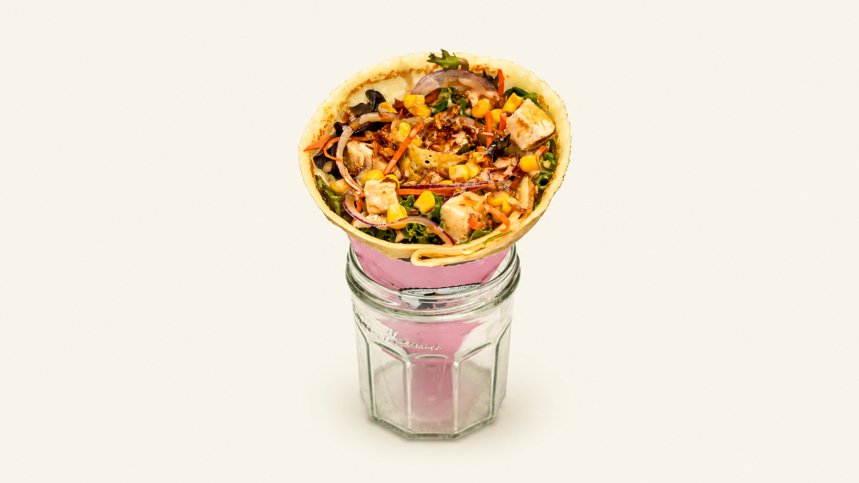 Chicken teriyaki crêpe — gluten-free at Stephanie's Crêpes