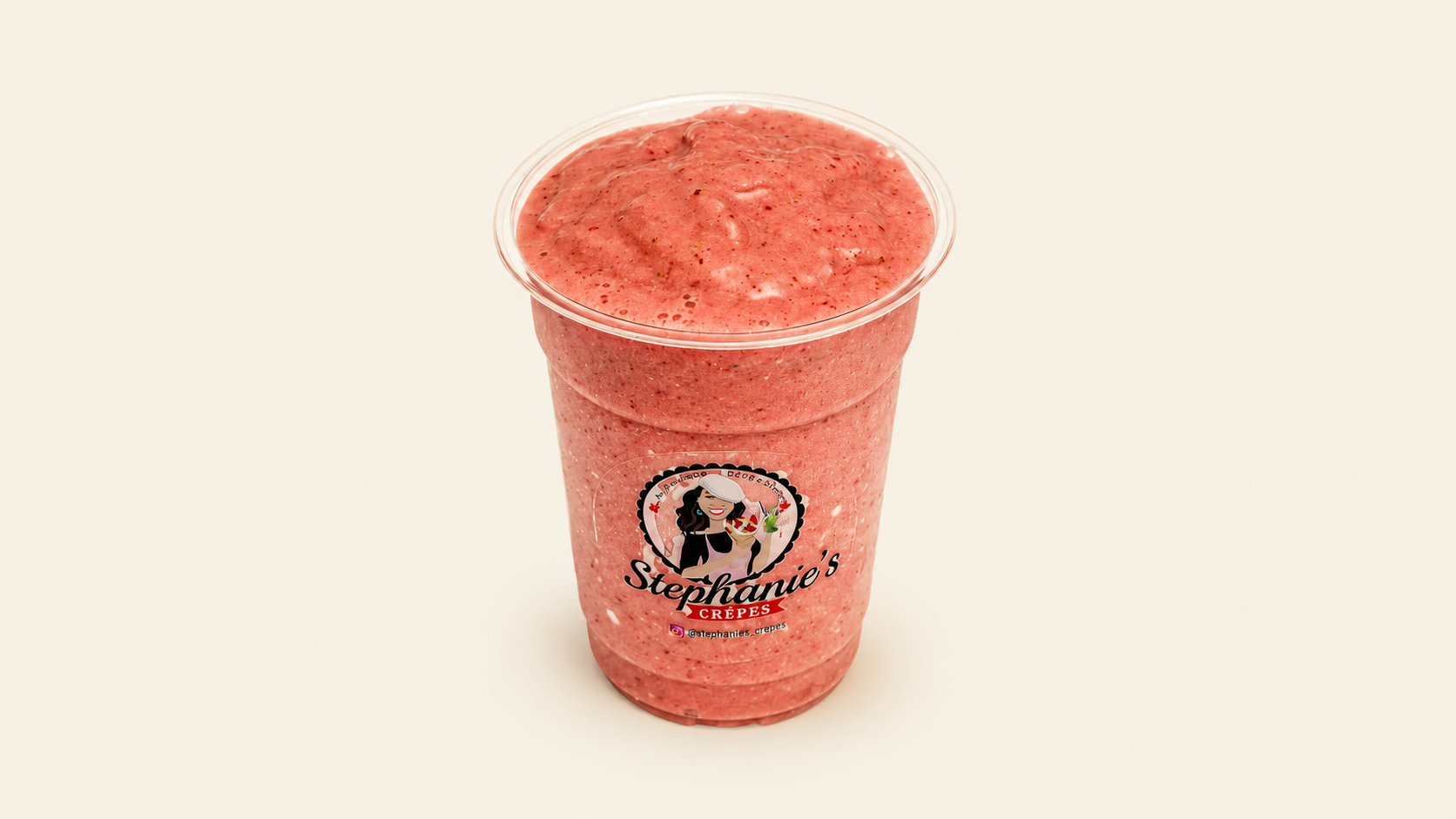 Fresh fruit smoothie at Stephanie's Crêpes