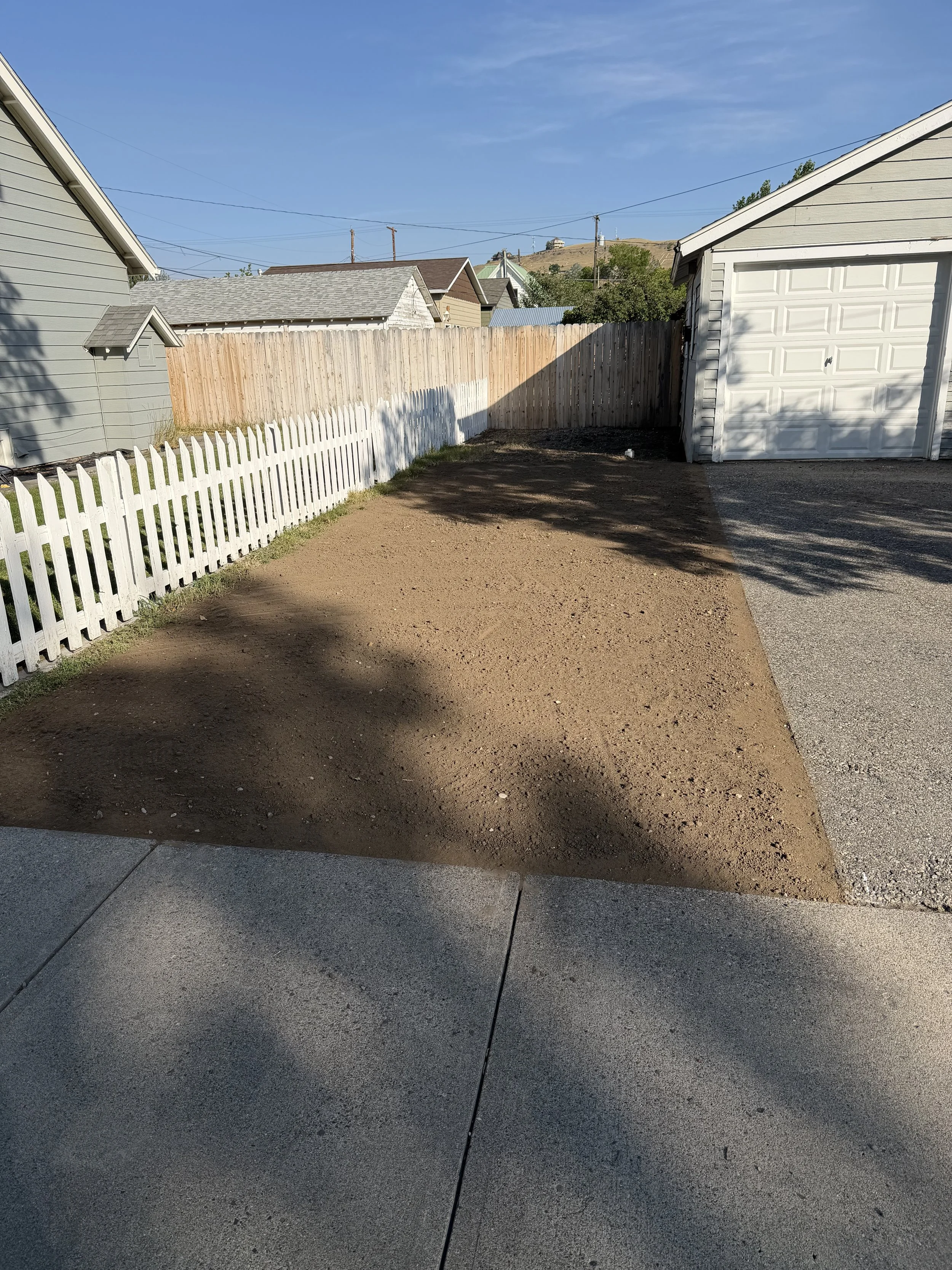 Livingston Driveway Demo & Yard Expansion