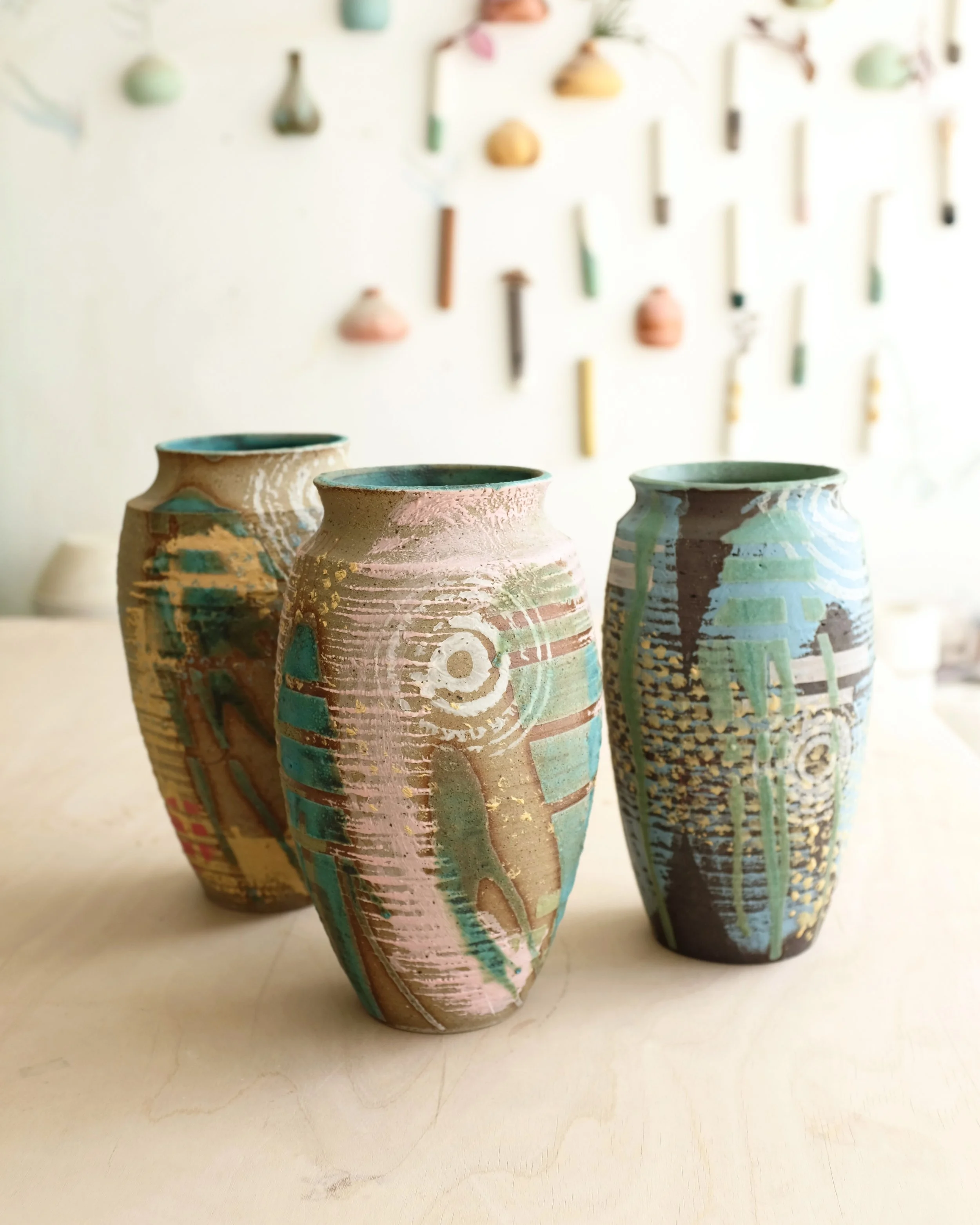 Stoneware, engobes, glaze | 29 cm | 2026 