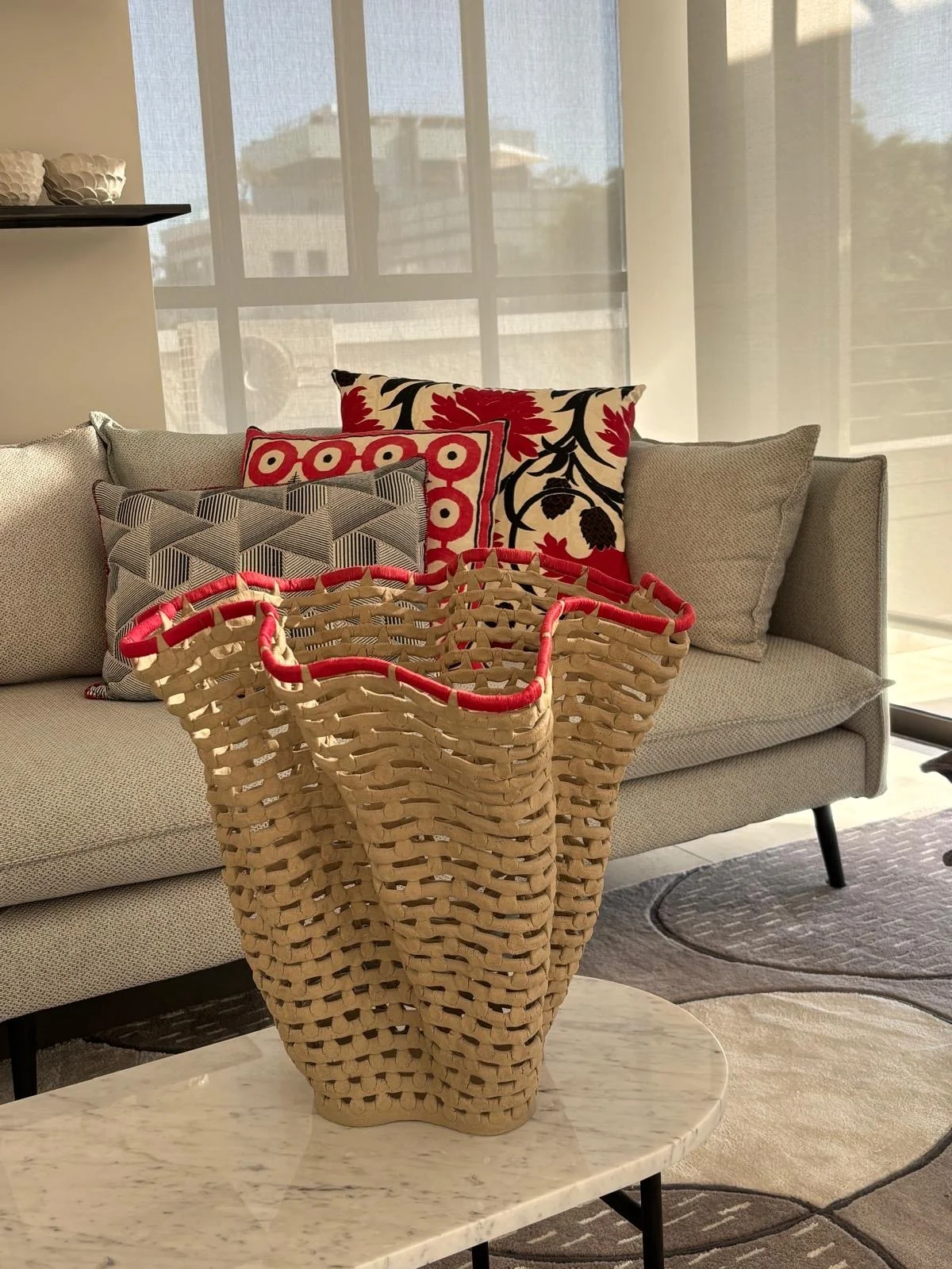 Stoneware, cotton thread | 42 cm  | 2025