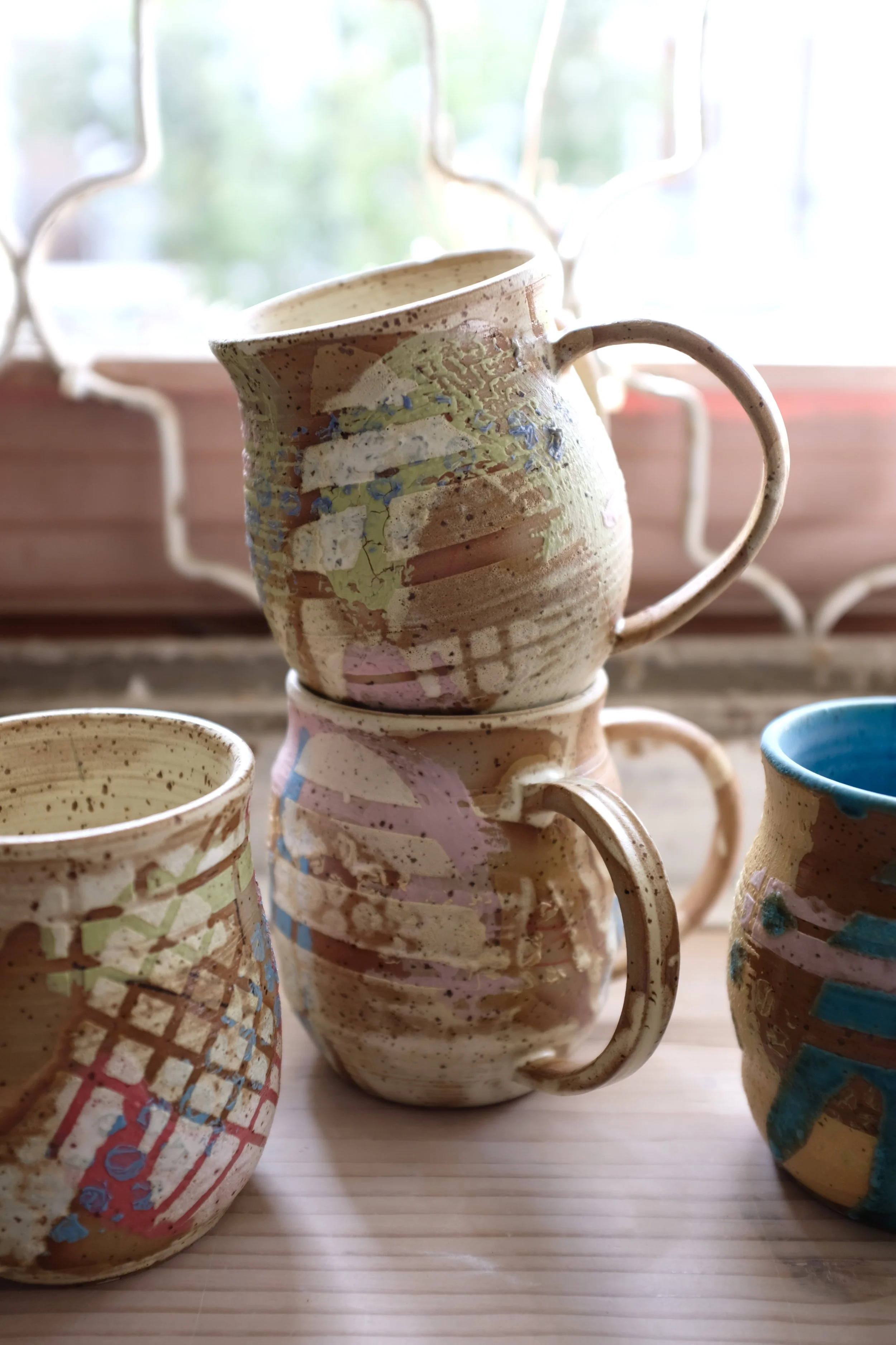 Washing Cups | Stoneware, engobes, glaze | 2026