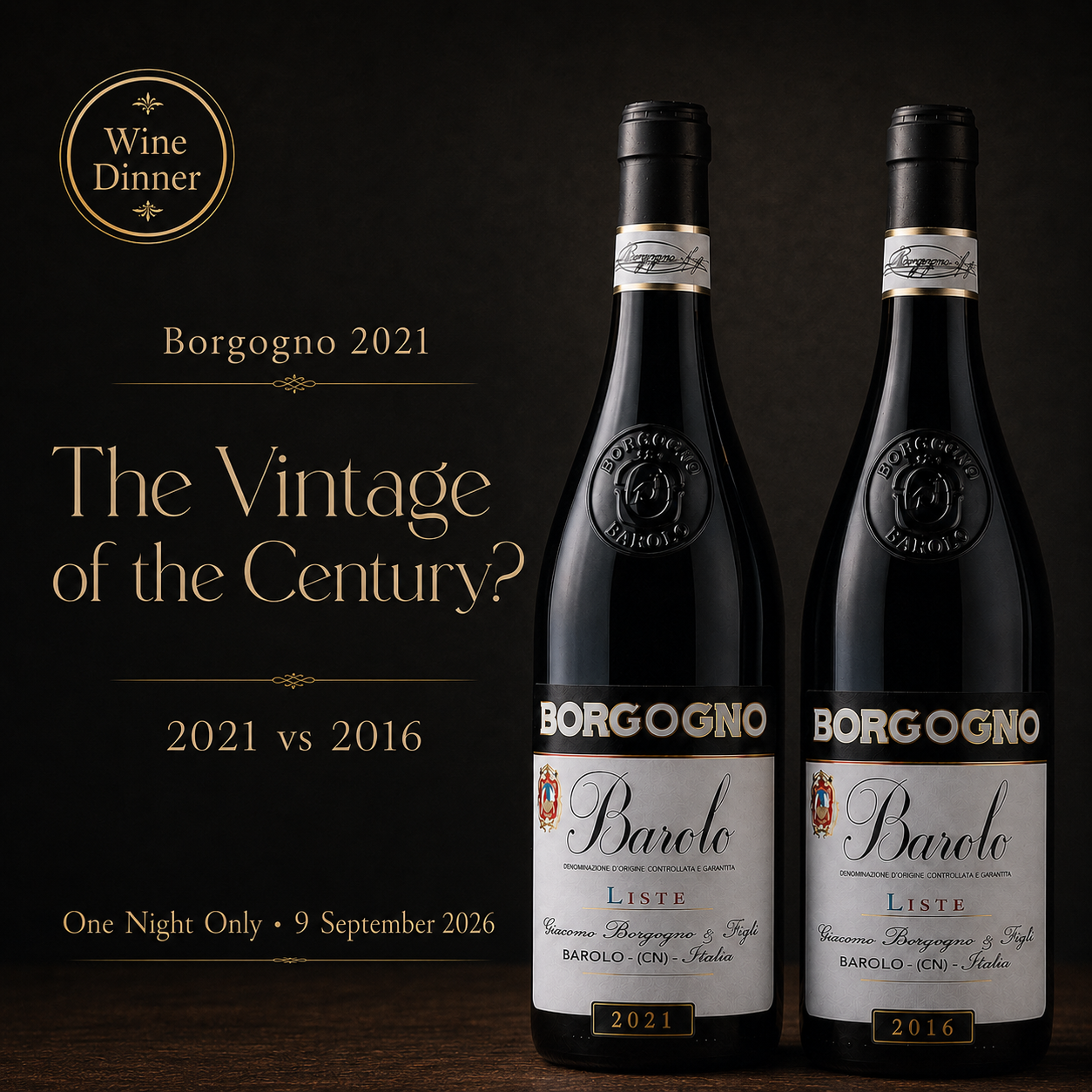 Borgogno Barolo Dinner