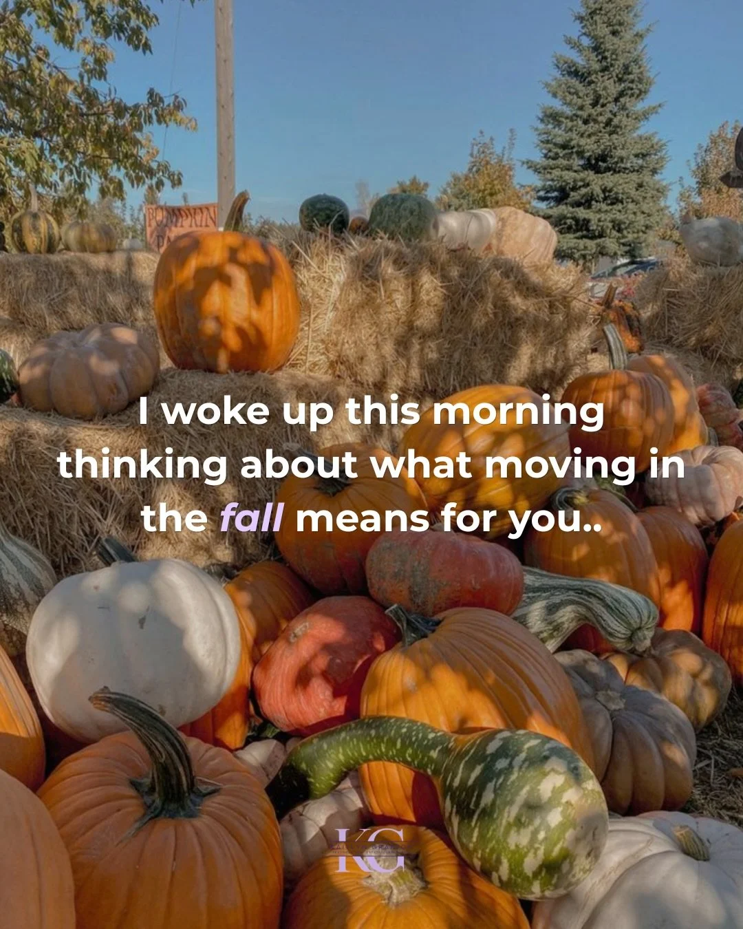 This is truly what I spend time thinking about in the mornings. ☕️☀️What moving means to you, and the best ways to set both buyers &amp; sellers up for success. 

Moving in the fall doesn&rsquo;t have to be a stressful time, it just means looking mor