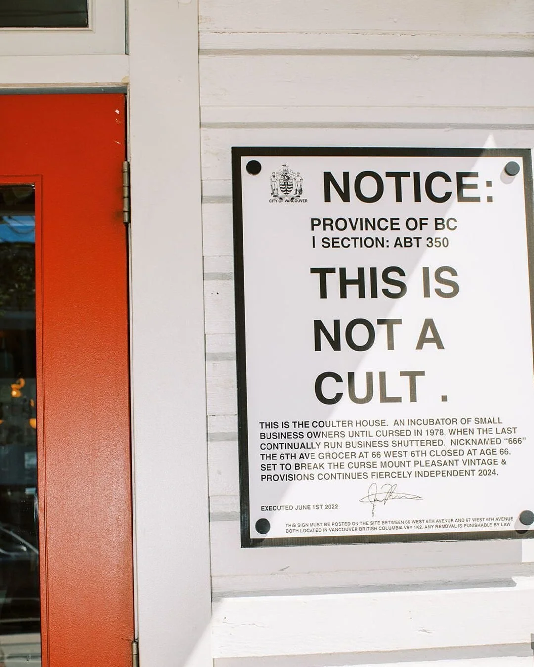 We know what it means to us... what does it mean to you??

P.S. remember when this thing got stolen?!

#mountpleasantvintage
#thisisnotacult