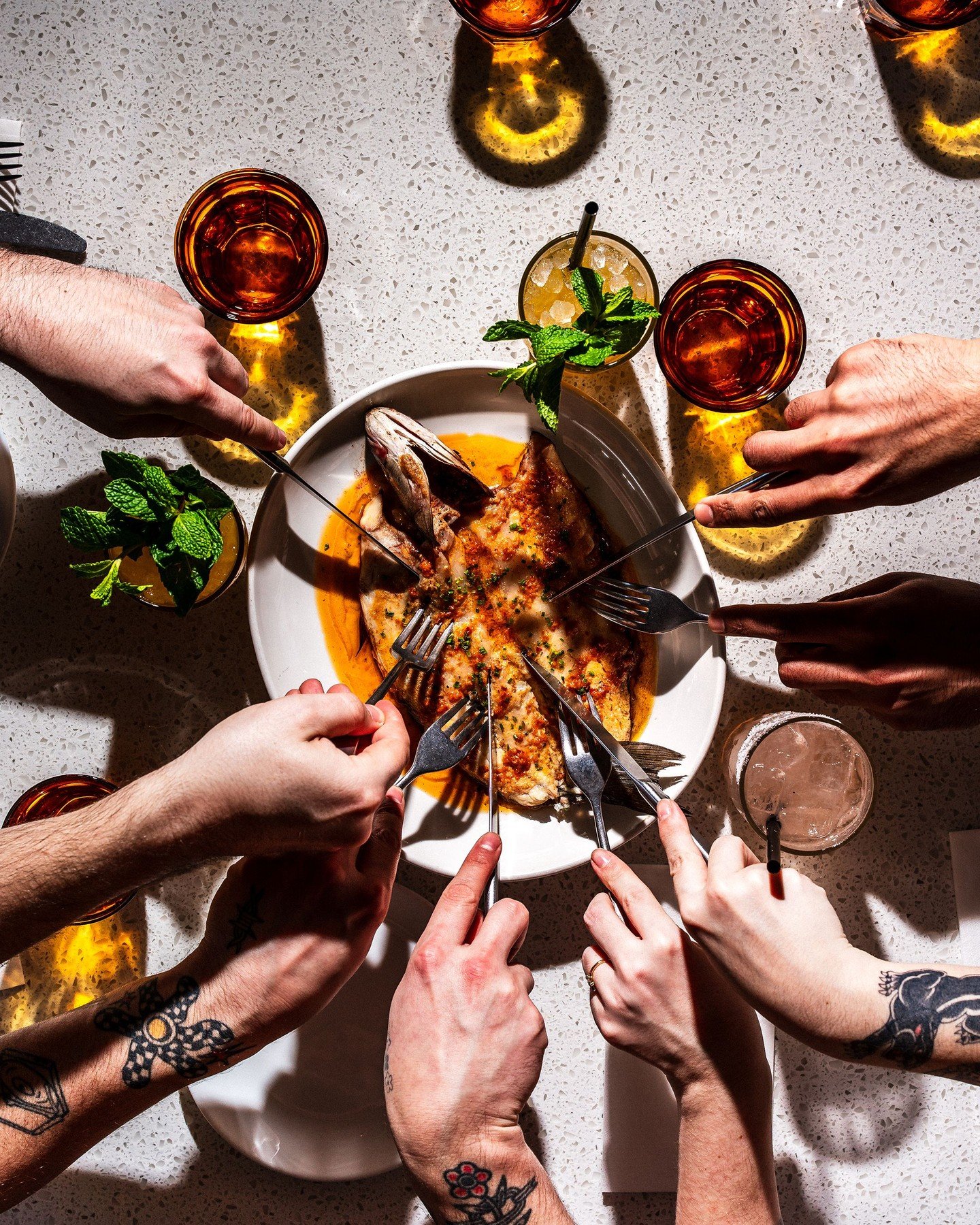 Our new Flame Crisped Branzino

An entire sea bass cooked over open flame and smothered in Miso Matcha Wine Sauce...

Made to share, but you won't want to.

#mountpleasantvintage