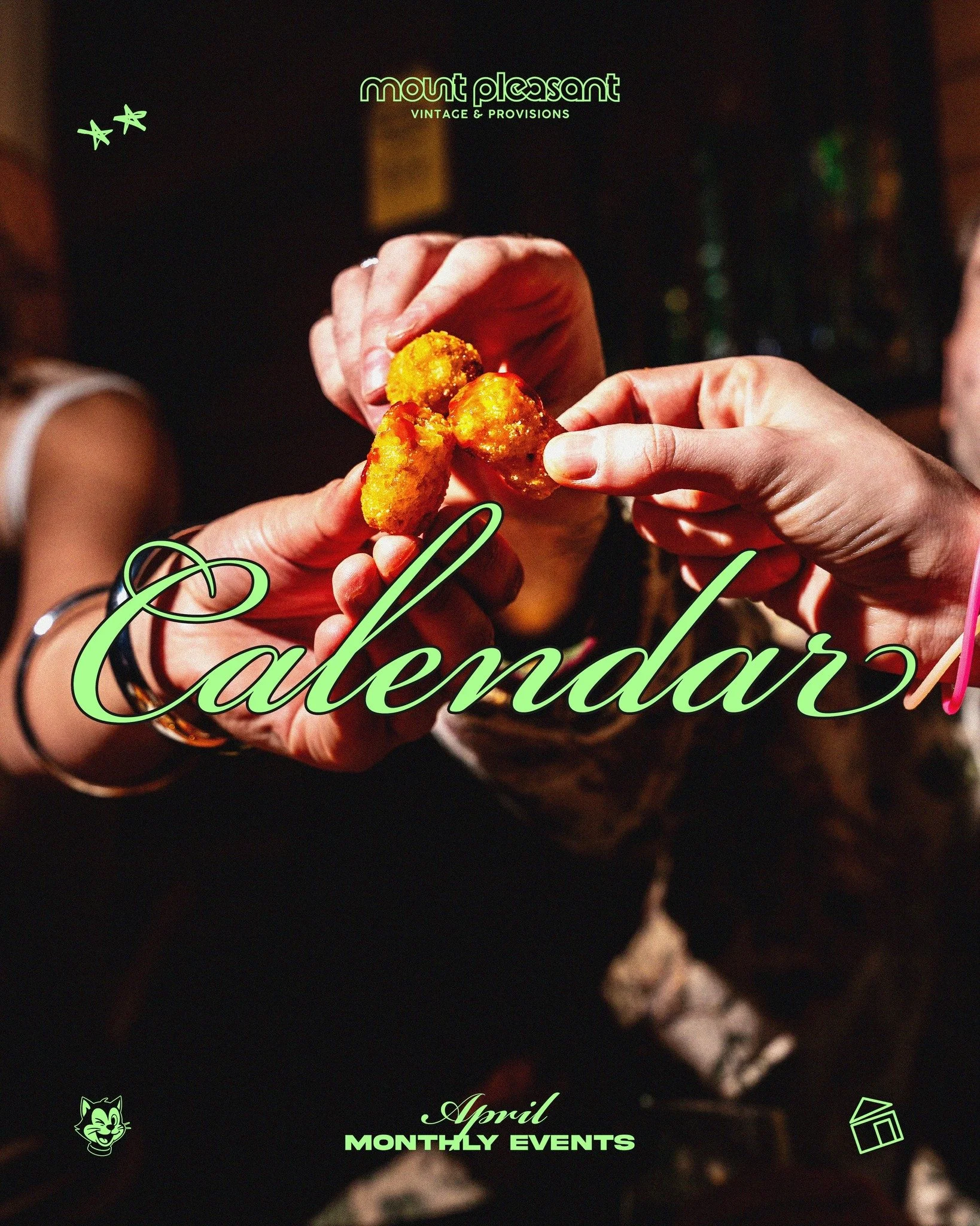 Stay up to date in April 🗓️

@thehoussparty, @morningdiscoofficial, @nai.worldmusic, @savoury.sounds 

Sneak peak on the 3rd week... 👀 

See you soon 👊 🖤 

#mountpleasantvintage