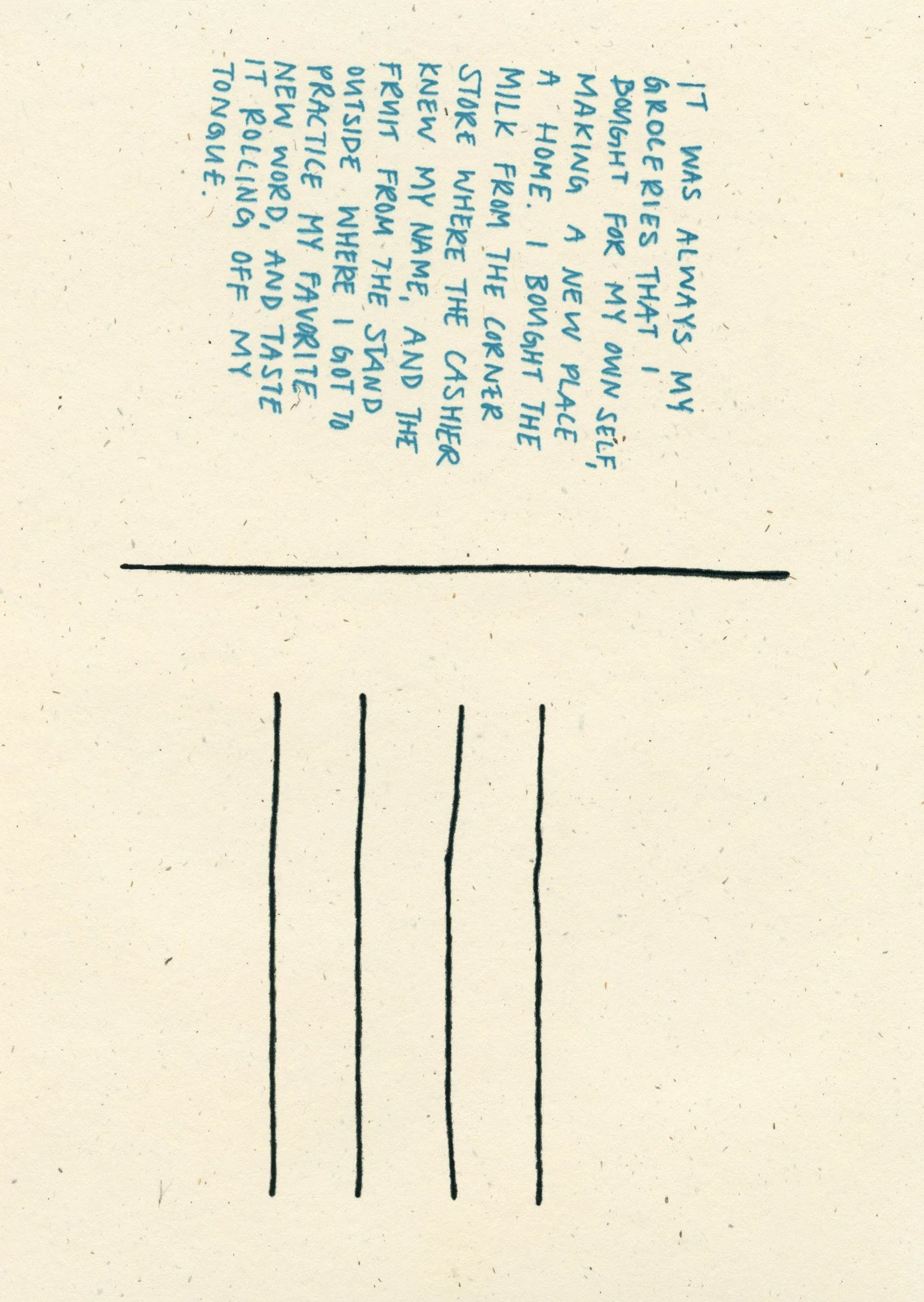 Postcards for Breakfast - Alexandria, back