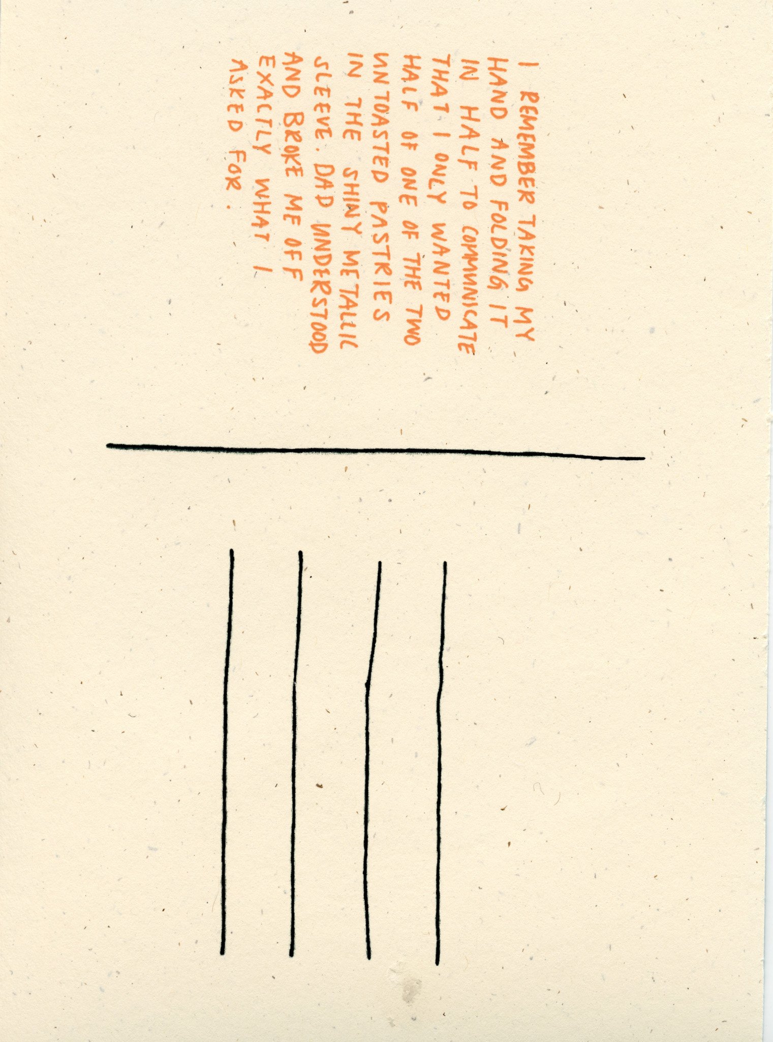 Postcards for Breakfast - Greensboro, back