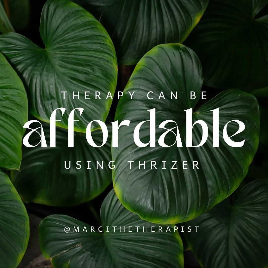 Your healing matters and the good news is that it can be more affordable. I partner with Thrizer to reduce your out-of-pocket costs for therapy. Message me or use the link in my bio to contact me for more information! 

#accessiblecare #affordablethe