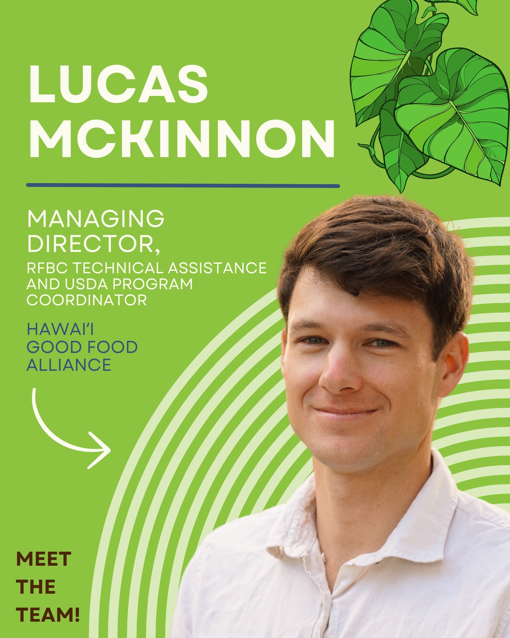 🌿 Meet Lucas McKinnon, Managing Director of Hawaii Good Food Alliance 🌿

Lucas is an advocate for sustainable food systems and public health, dedicated to fostering equity and reducing health disparities. As the Managing Director of the Hawaiʻi Goo