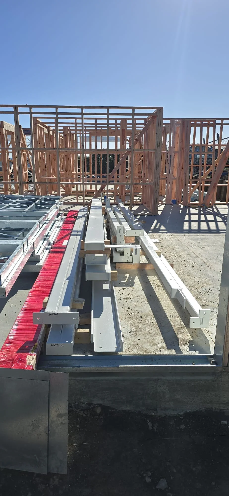 structural steel beams , posts, columns