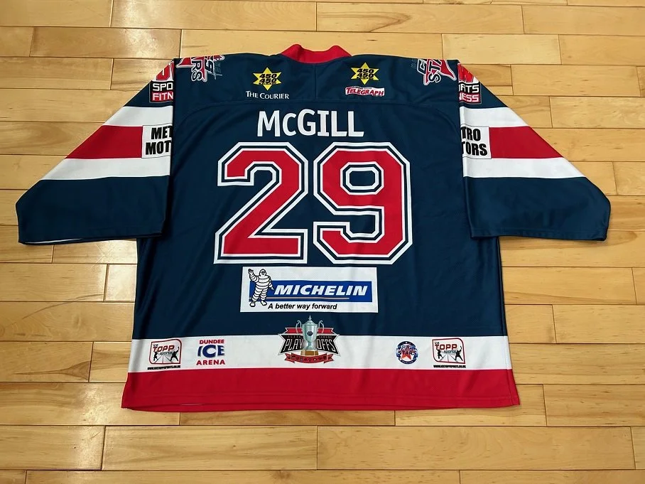 Dundee Stars game worn ice hockey jersey