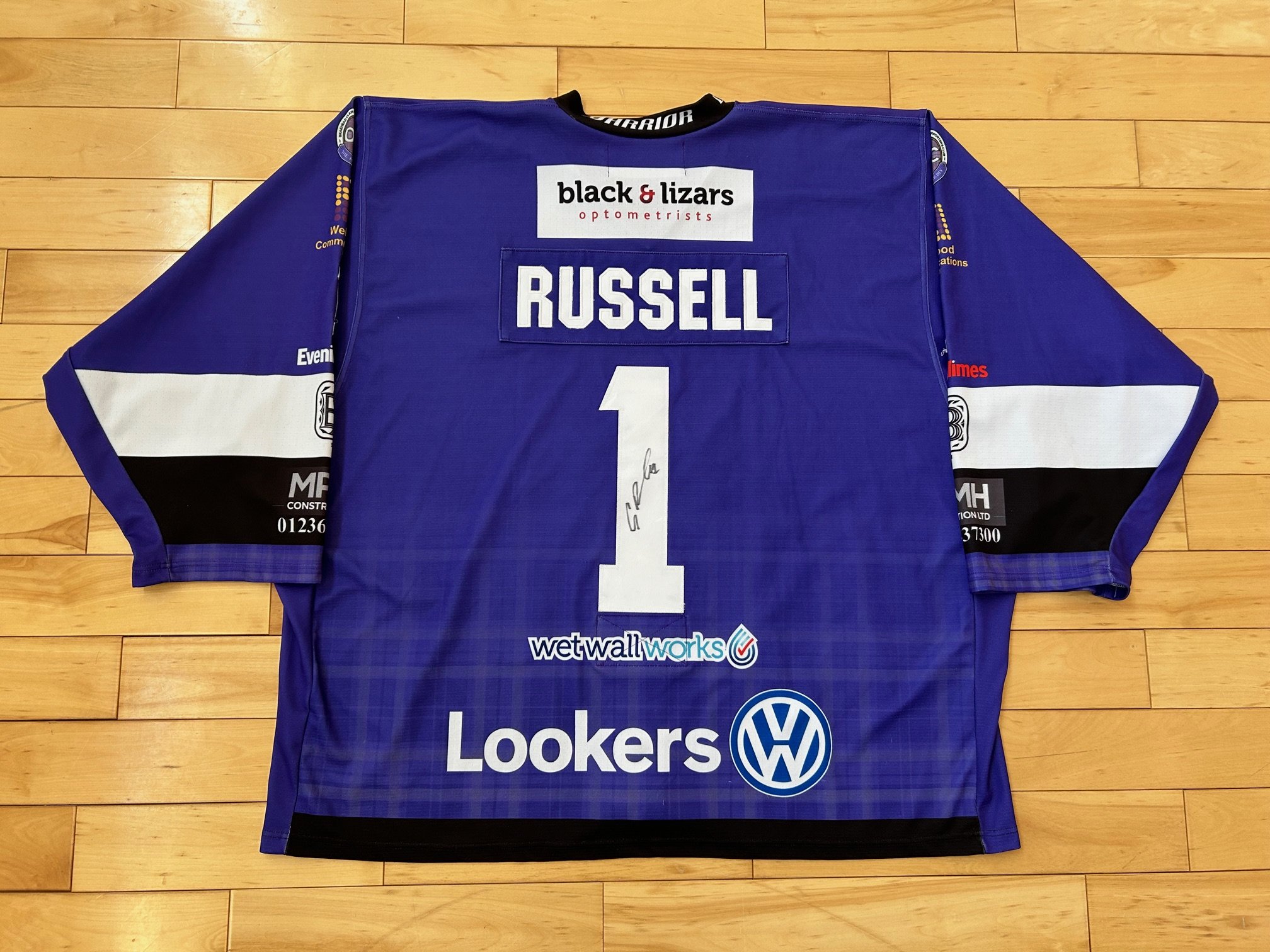 Braehead Clan game worn ice hockey shirt