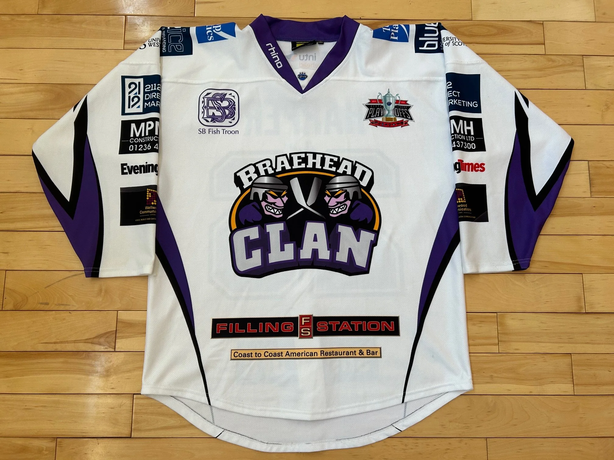 Braehead Clan game worn ice hockey jersey