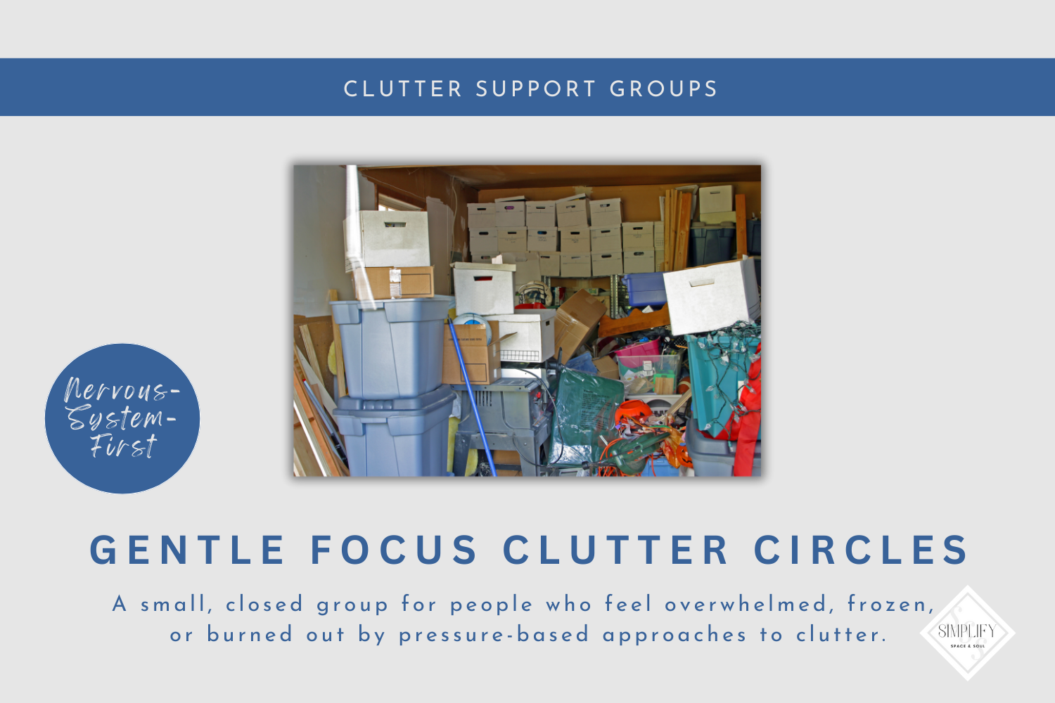 Gentle Focus Clutter Circles