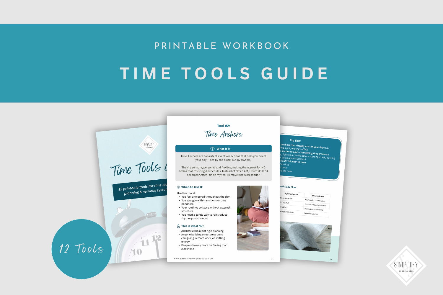 Time Tools Guide: ND-Friendly Time Management Workbook (ADHD-Supportive)