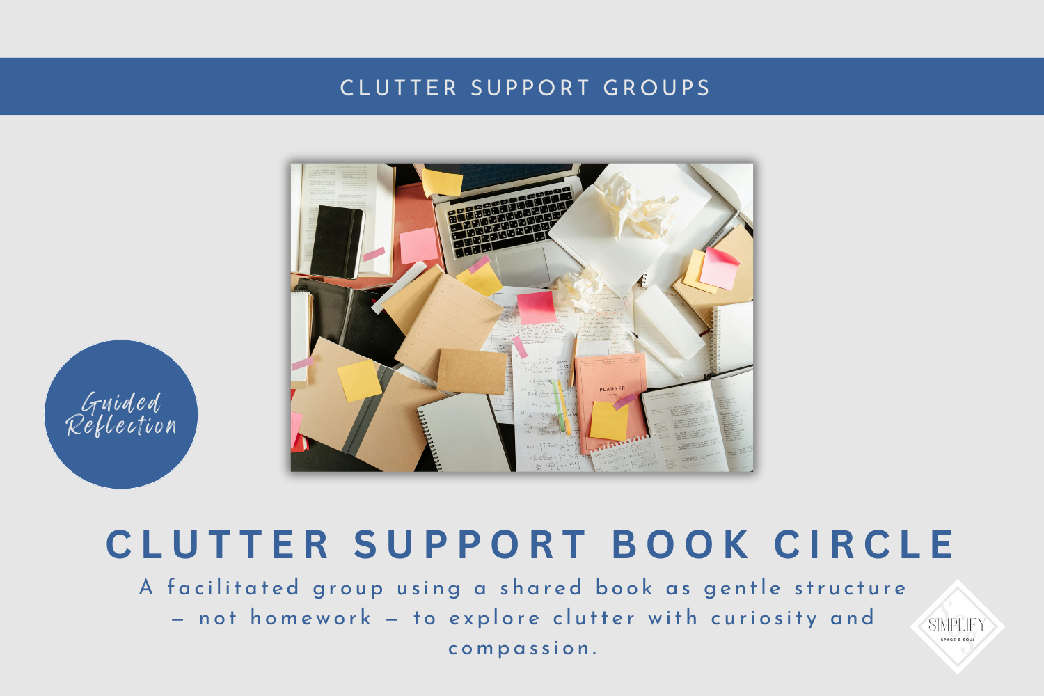 Clutter Support Book Circle