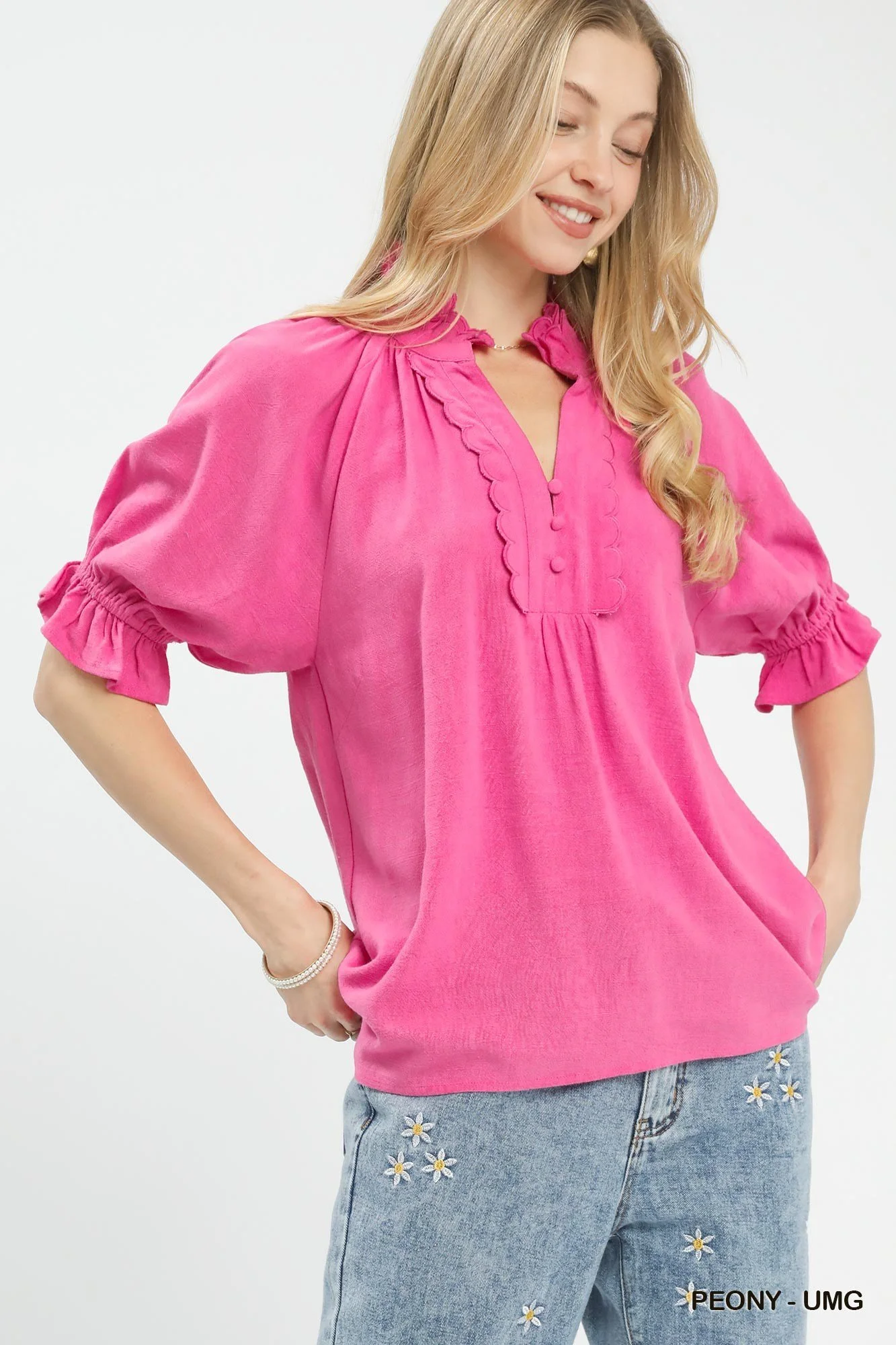 UmgeeUSAUmgeeLinenScallopedRuffleNeckBlouse0.webp