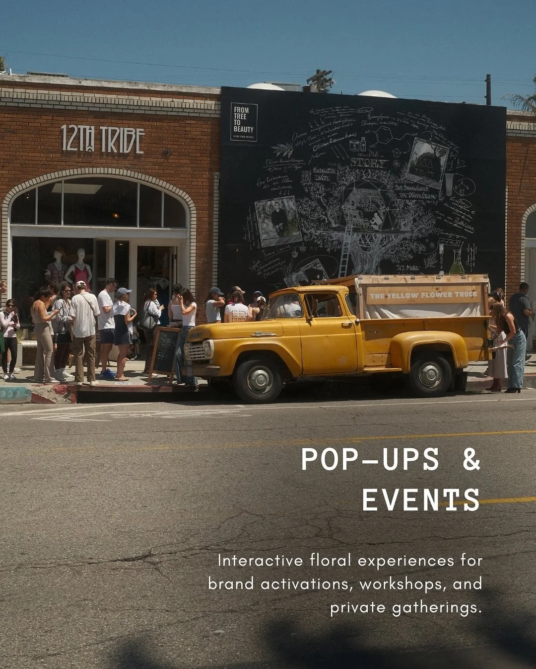 The Yellow Flower Truck is available for events across Los Angeles. 🌼

Whether you&rsquo;re planning a party, pop-up, or branded experience, we roll up with fresh flowers and create interactive moments your guests will remember.

Here&rsquo;s what w