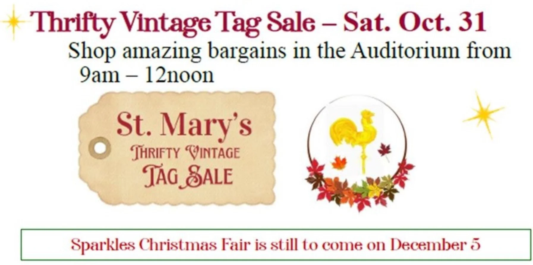 Sparkles Thrifty VIntage Tag sale