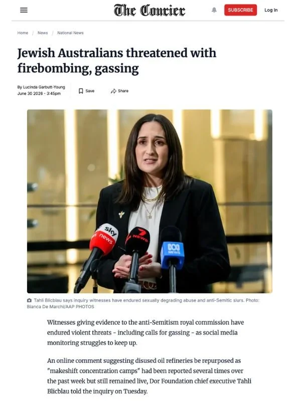       
  
    The Courier, 30 June 2026   Witnesses targeted in offensive online posts   By Lucinda Garbutt-Young  From   The Courier    


  
 #block-46f3da331225388d9194 {
    
    --stroke-style: none;--stroke-thickness: 2px;
    
      --tweak-te