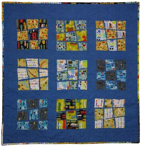 Fastest Baby Quilt Ever - City