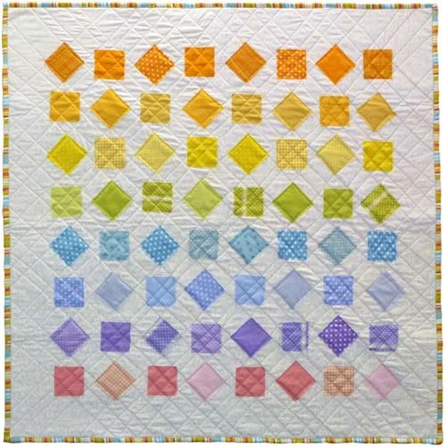 Fastest Baby Quilt Ever - Rainbow