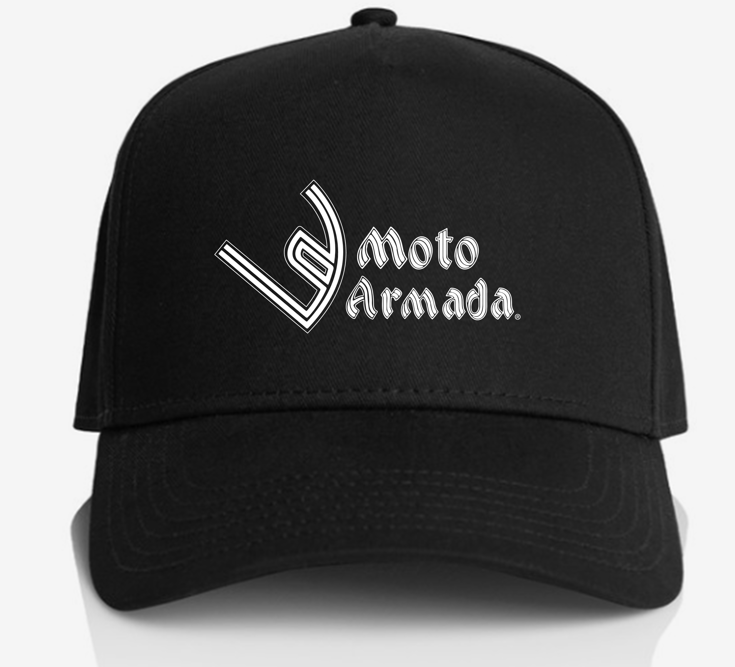 "Moto Armada" and "Race Face" Branded Caps