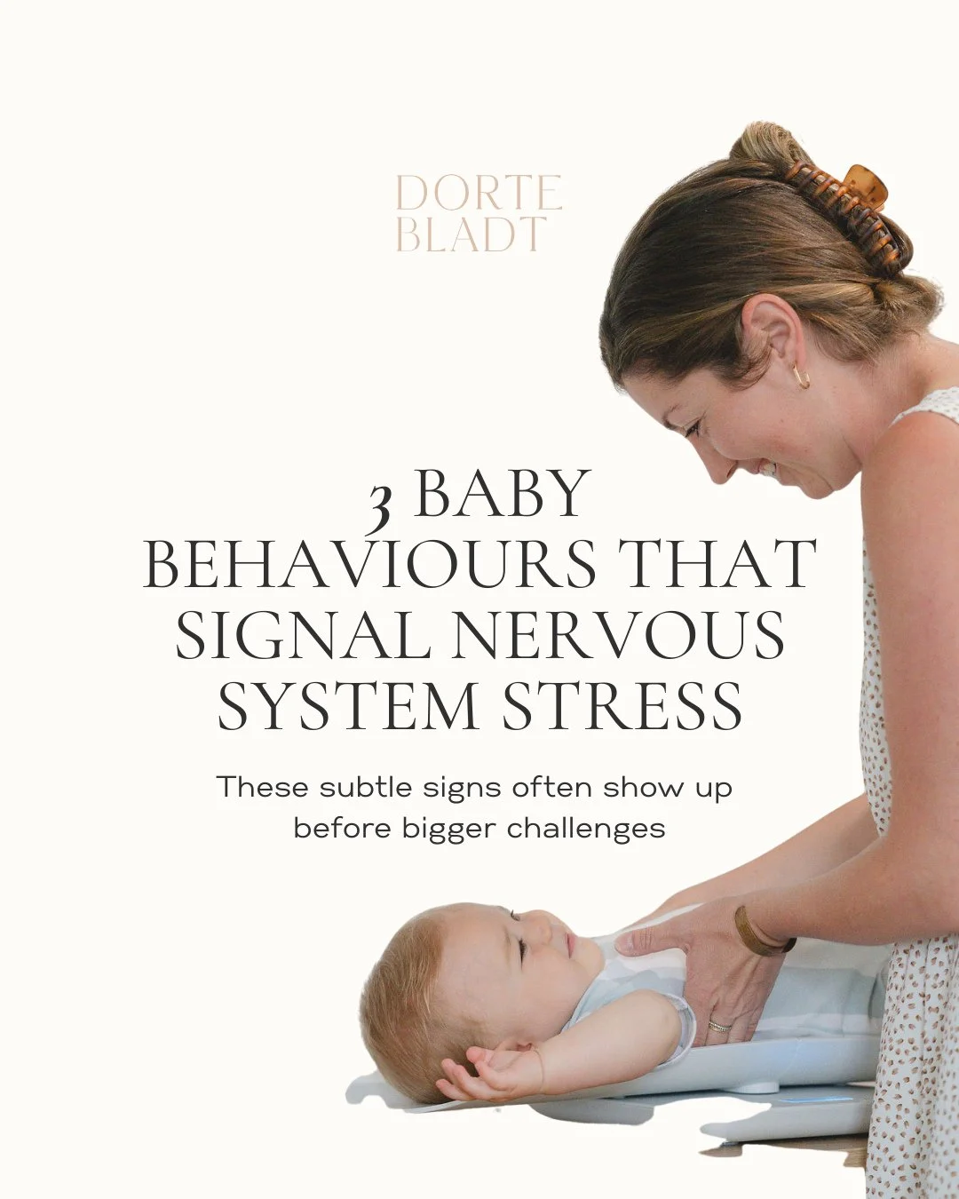 Not all stress shows up as crying.⁠
⁠
Some babies flinch at soft touch. Some arch the moment they&rsquo;re laid flat.⁠
Others only sleep in arms, waking the moment they&rsquo;re transferred.⁠
⁠
These aren&rsquo;t just baby quirks - they&rsquo;re nerv