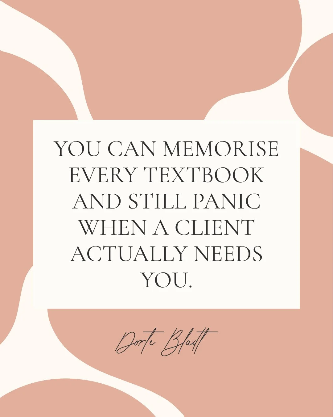 If you&rsquo;ve ever felt confident in the classroom but shaky in the treatment room, it&rsquo;s not because you&rsquo;re unprepared. It&rsquo;s because you haven&rsquo;t been given the right kind of practice.⁠
⁠
Here&rsquo;s what actually builds emb