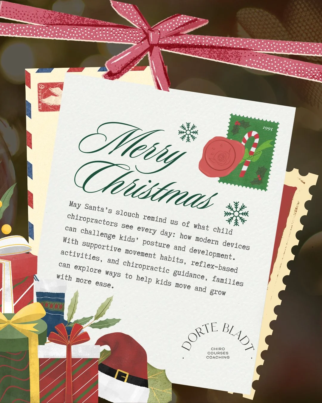 Kids aren&rsquo;t the only ones on Santa&rsquo;s slouch list this year&mdash;but the earlier we support their posture and brain&ndash;body health, the better they thrive. 🎄❤️⁠
If this message resonates, share it with fellow child chiropractors who c