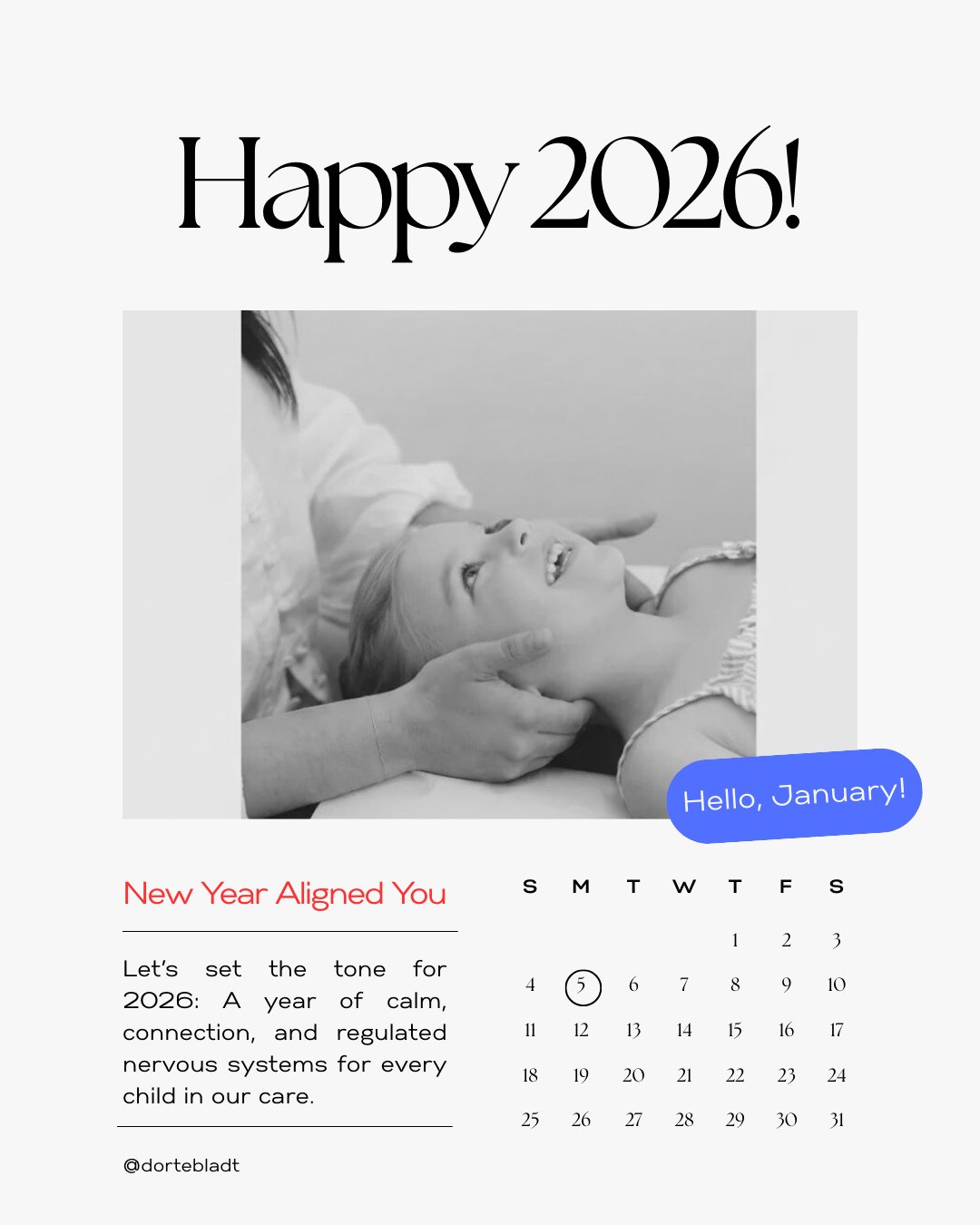 New year, aligned care.⁠
⁠
Here&rsquo;s to a 2026 filled with calmer spines, softer shoulders, and beautifully regulated little nervous systems.⁠
⁠
To every chiropractor holding space for kids and their families: your gentle hands, specific adjustmen