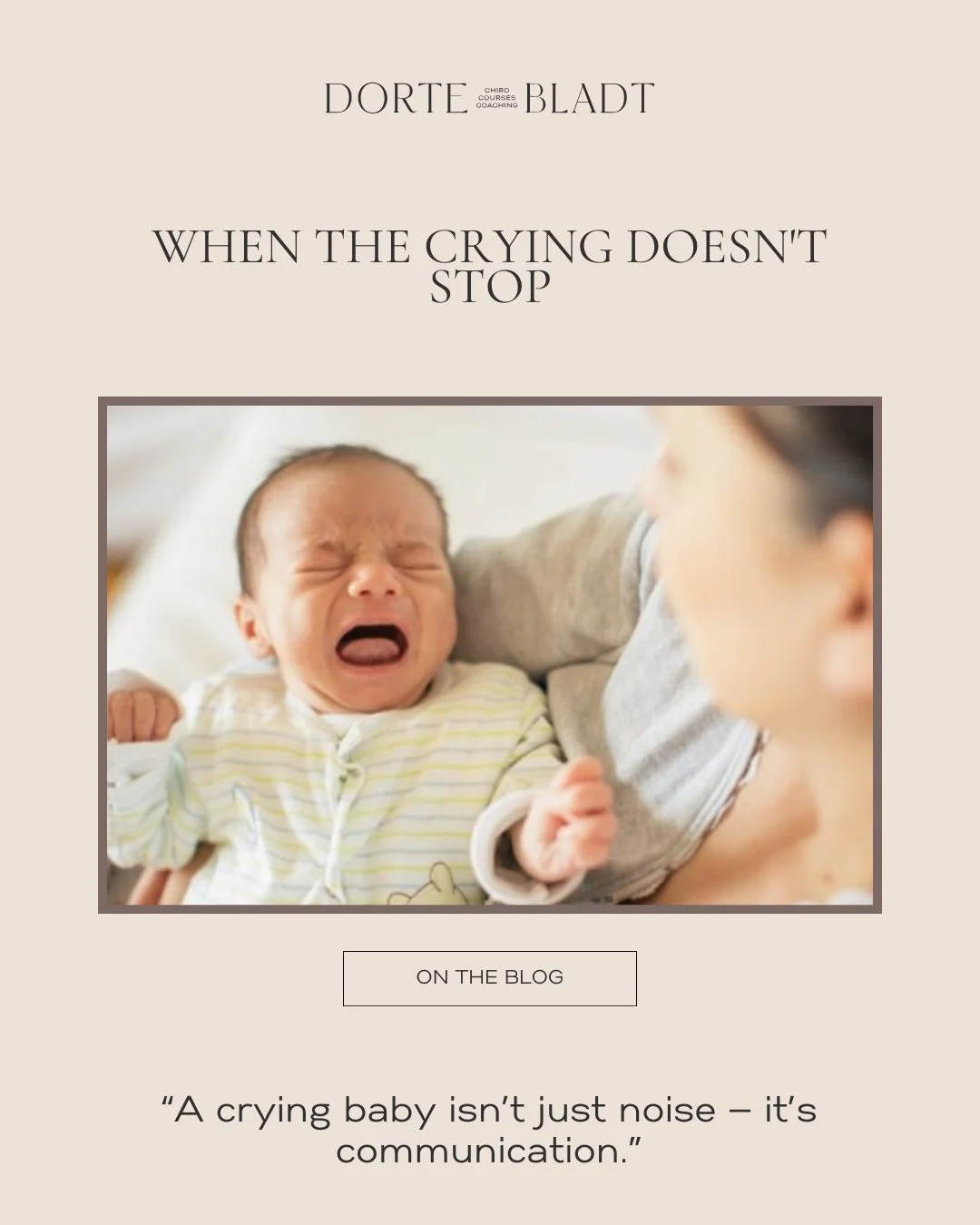When a baby cries endlessly, it can leave parents feeling overwhelmed, worried and exhausted.⁠
⁠
Crying is often the only way a baby can communicate discomfort, fatigue or the need for closeness. Sometimes the cause is simple, but other times it can 