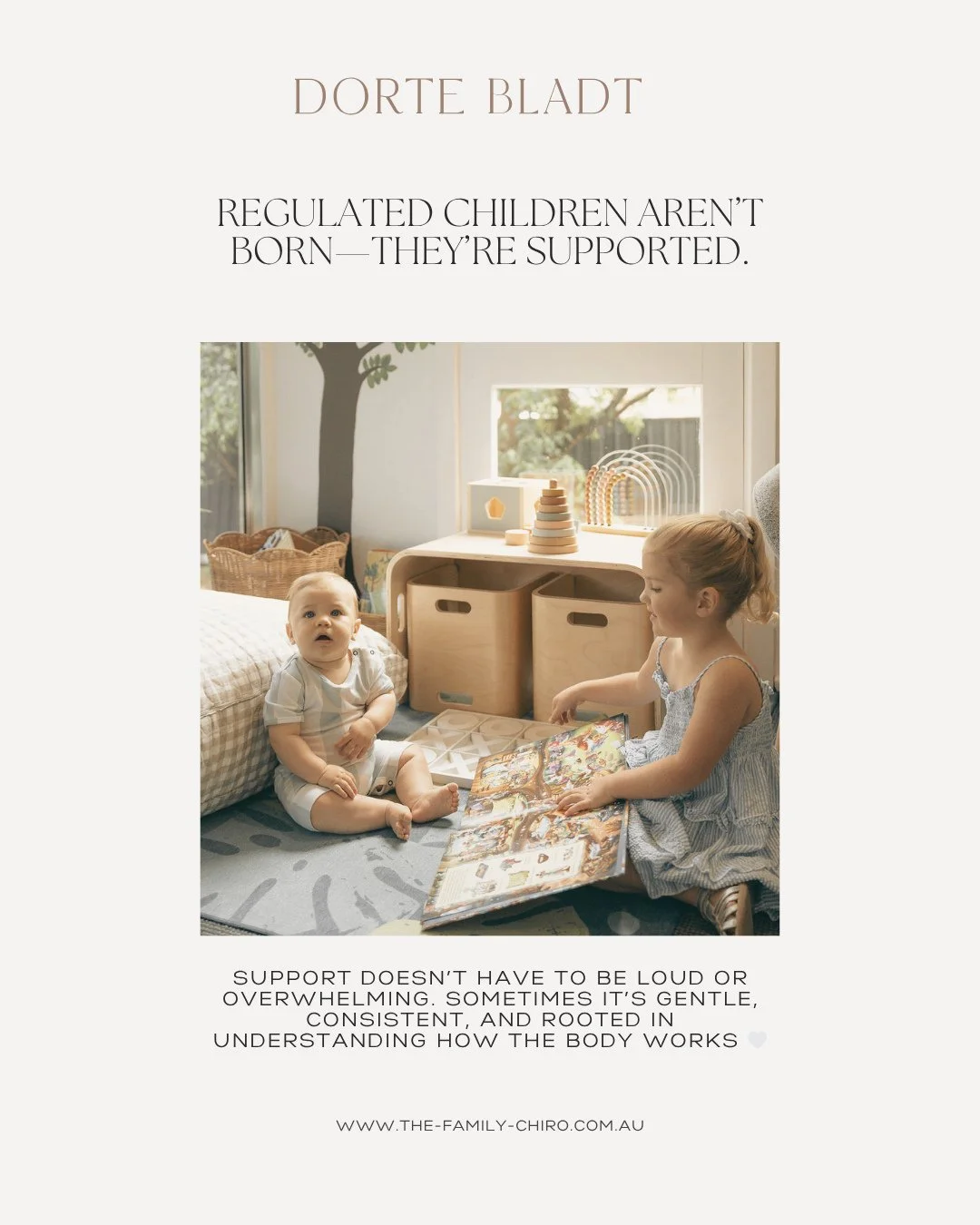 It&rsquo;s often the smallest, quietest moments of support that make the biggest impact on a child&rsquo;s development.⁠
⁠
Regulation isn&rsquo;t about "fixing" behavior; it&rsquo;s about providing the steady foundation their nervous system