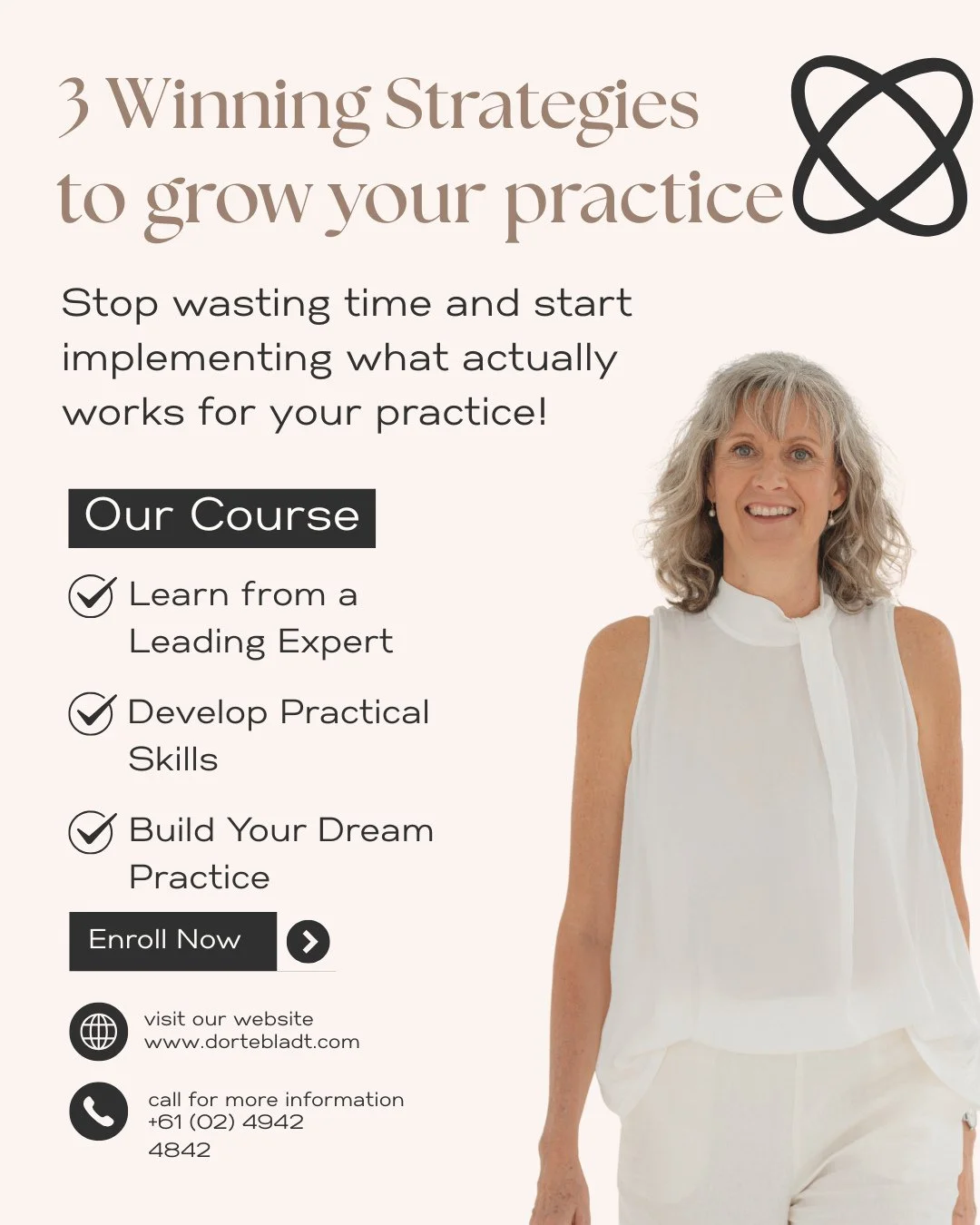 Stop guessing and start growing with strategies that actually support your practice.⁠
⁠
If you&rsquo;ve been wanting clearer direction, stronger systems and more confidence in how you market and serve, this is your sign to begin.⁠
⁠
In this course, y