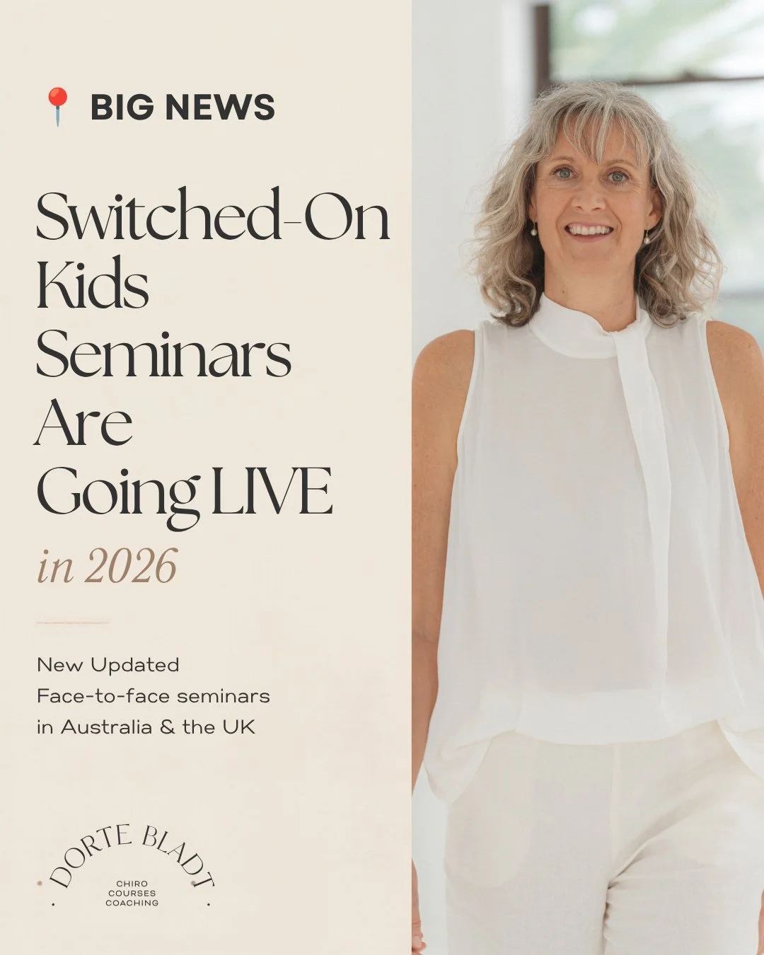 BIG NEWS &mdash; Switched-On Kids Seminars Are Going LIVE in 2026⁠
⁠
I&rsquo;m so excited to finally share that I&rsquo;ll be hosting face-to-face Switched-On Kids seminars in both Australia and the UK this year!⁠
⁠
🇦🇺 Sydney &mdash; August 1&ndash