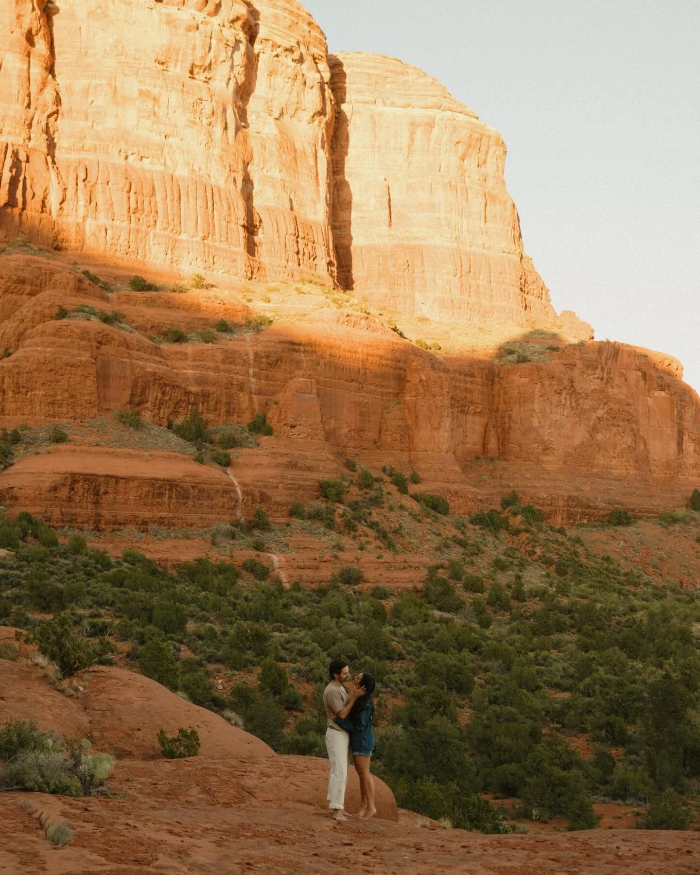 Desert sunset all to ourselves. I love you forever, Marci &amp; Addison🫶🏼🥺